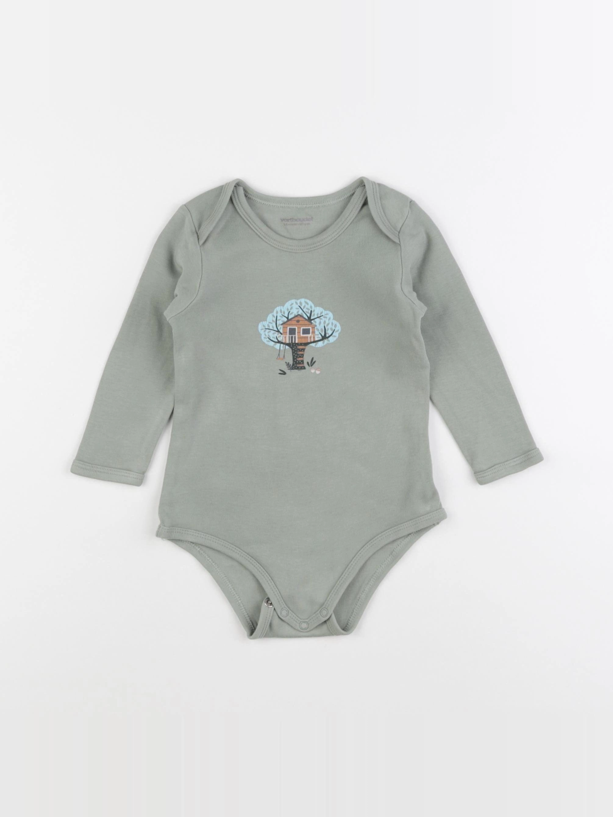 Vertbaudet - body vert - 18 mois