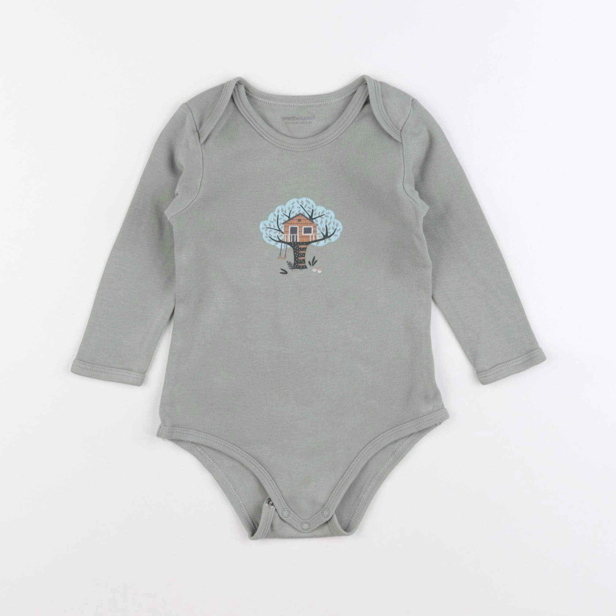 Vertbaudet - body vert - 18 mois