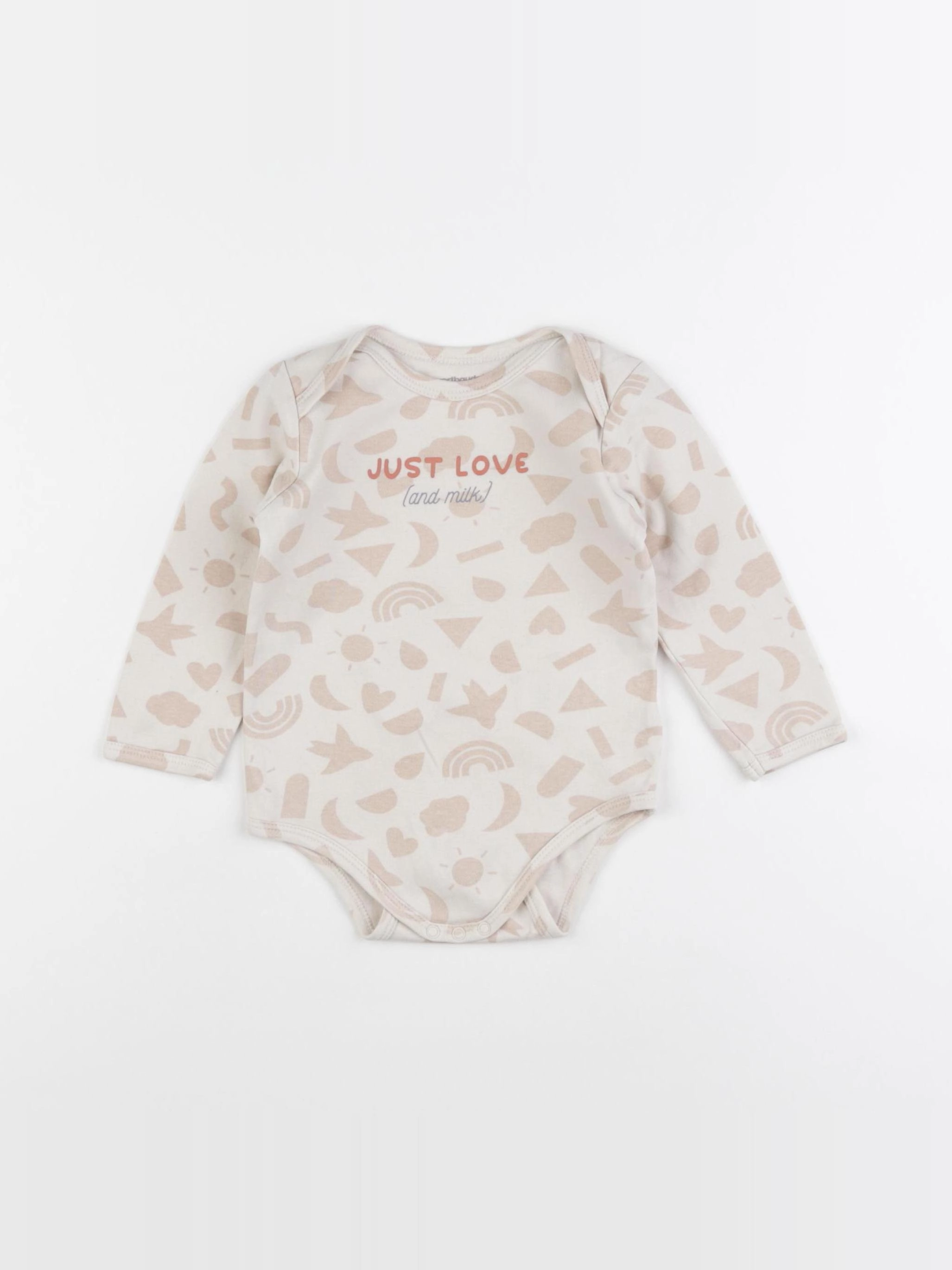 Vertbaudet - body beige - 18 mois