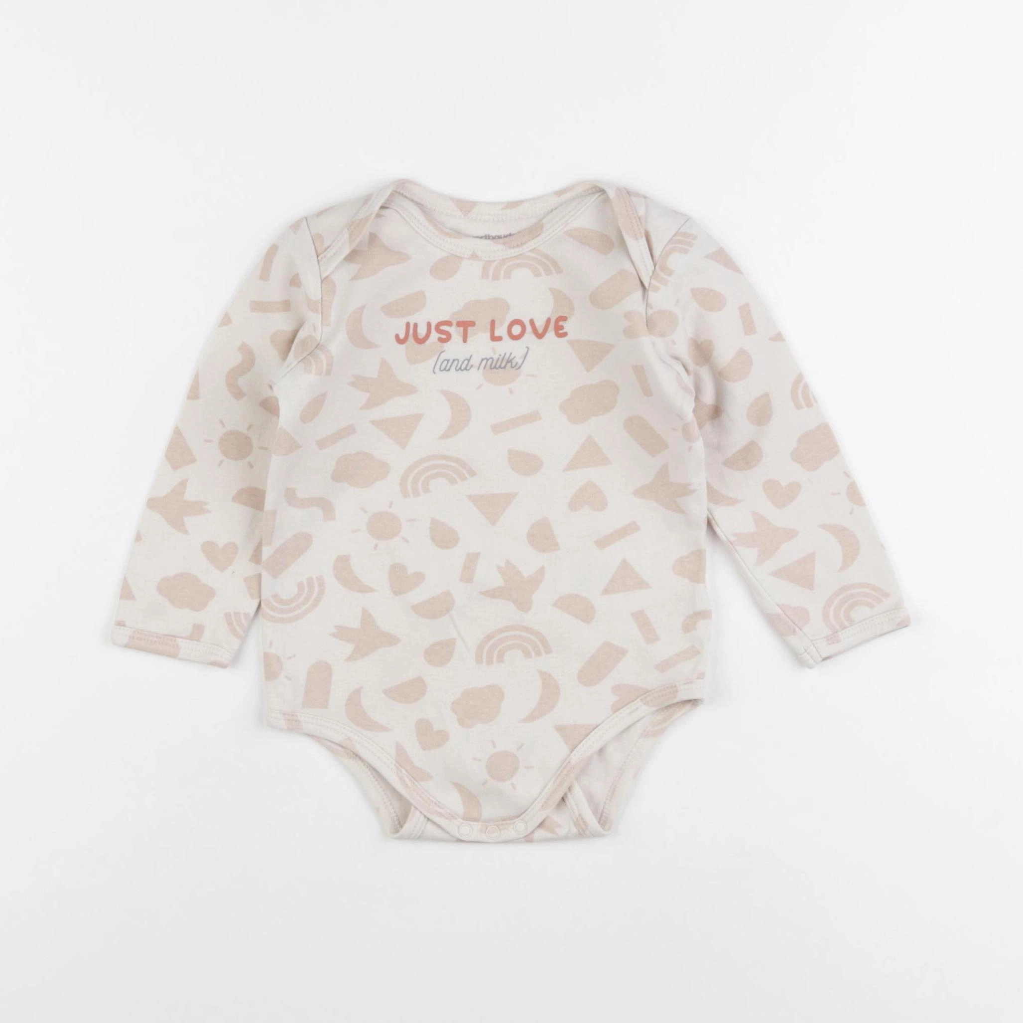 Vertbaudet - body beige - 18 mois