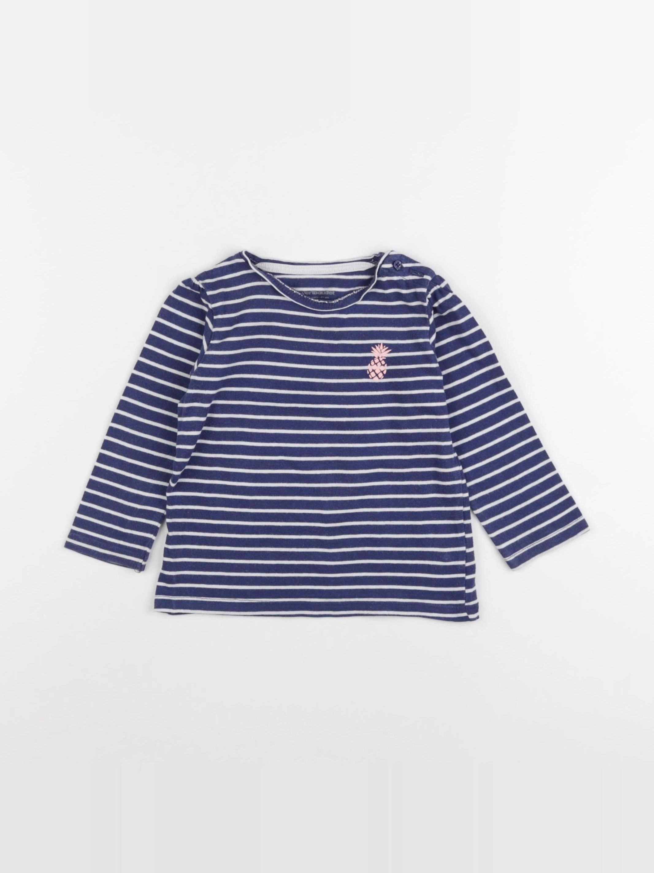 Vertbaudet - tee-shirt bleu - 18 mois