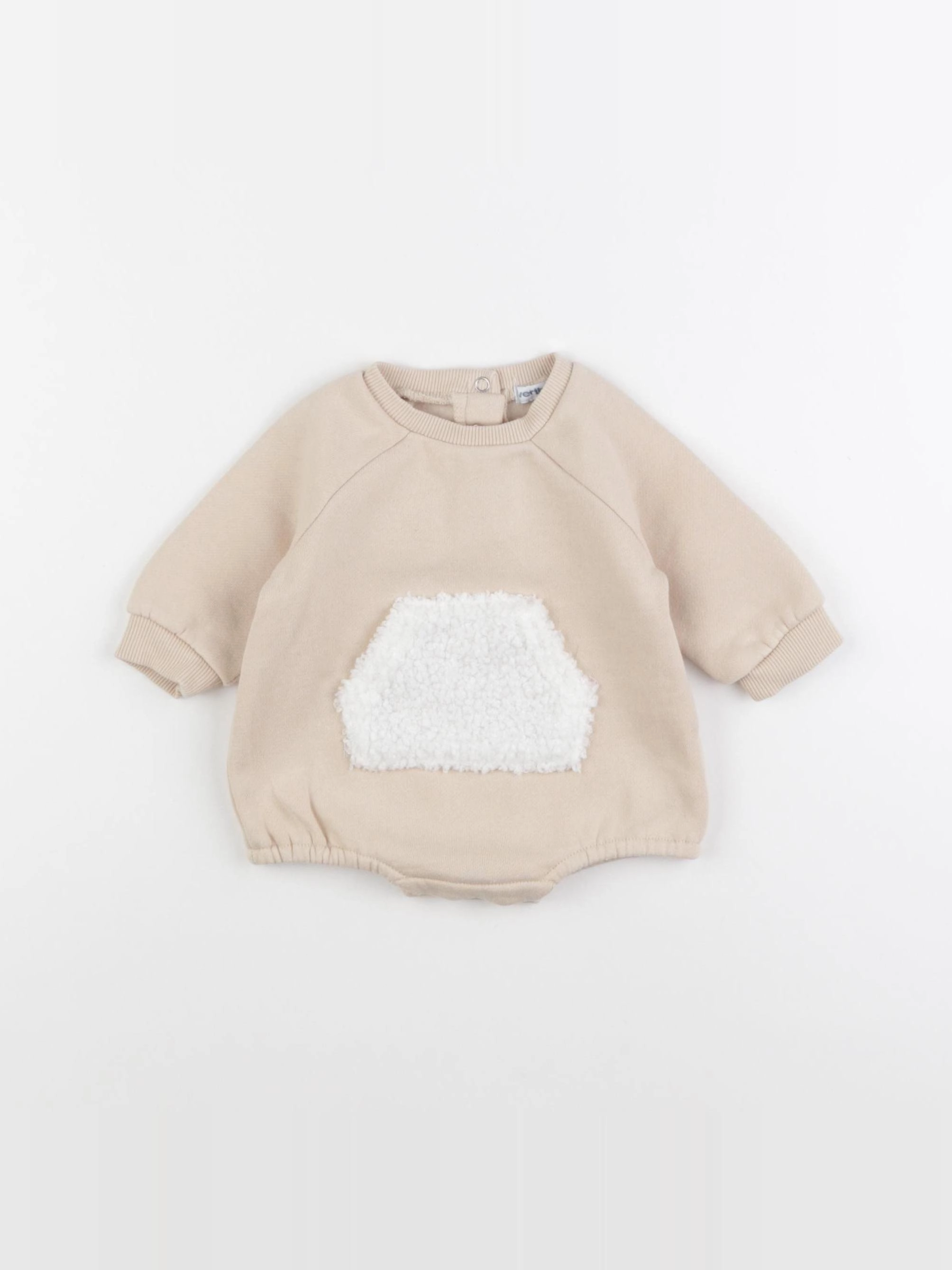 Vertbaudet - combinaison beige - 3 mois