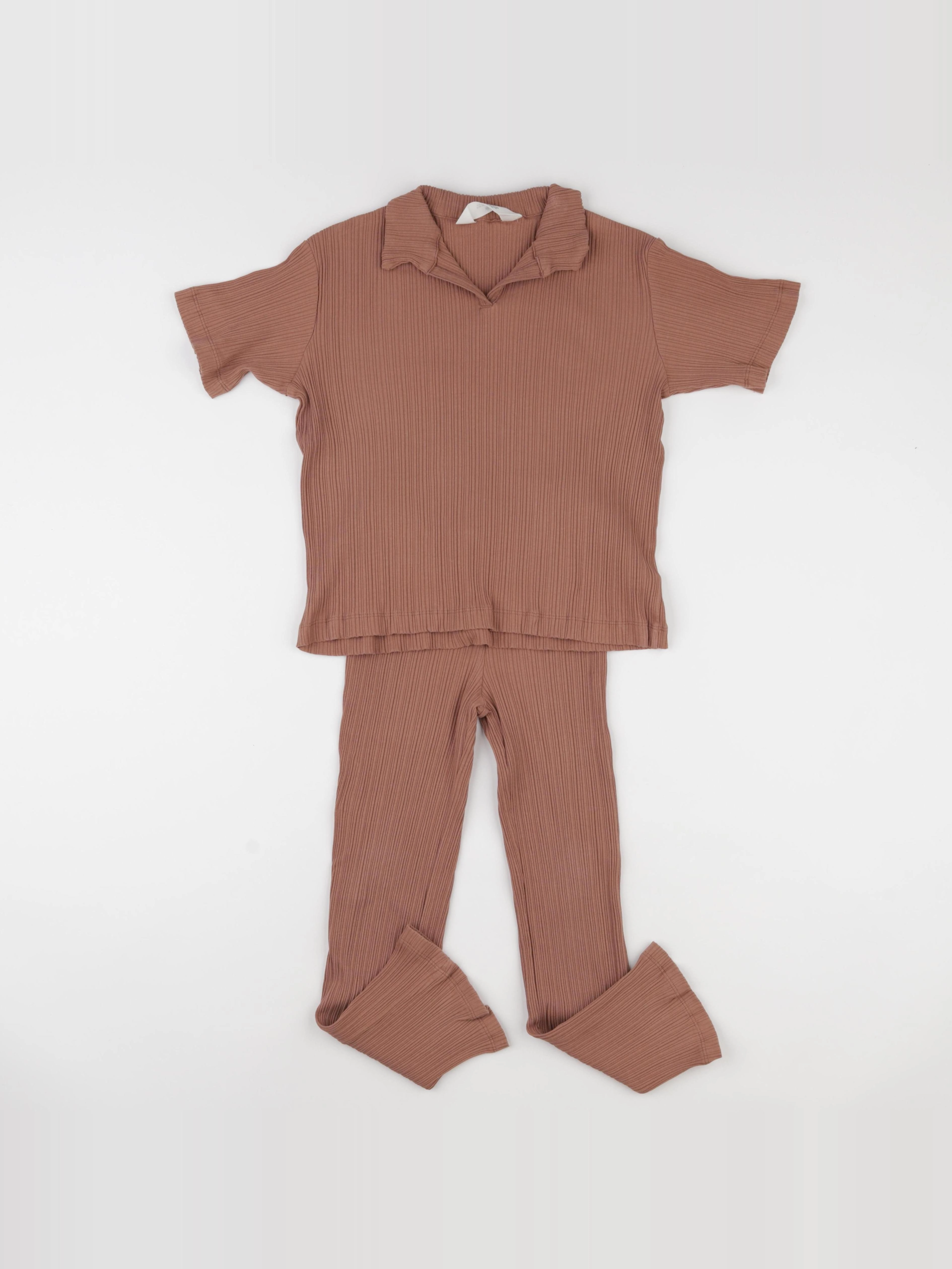 H&M - ensemble marron - 5/6 ans