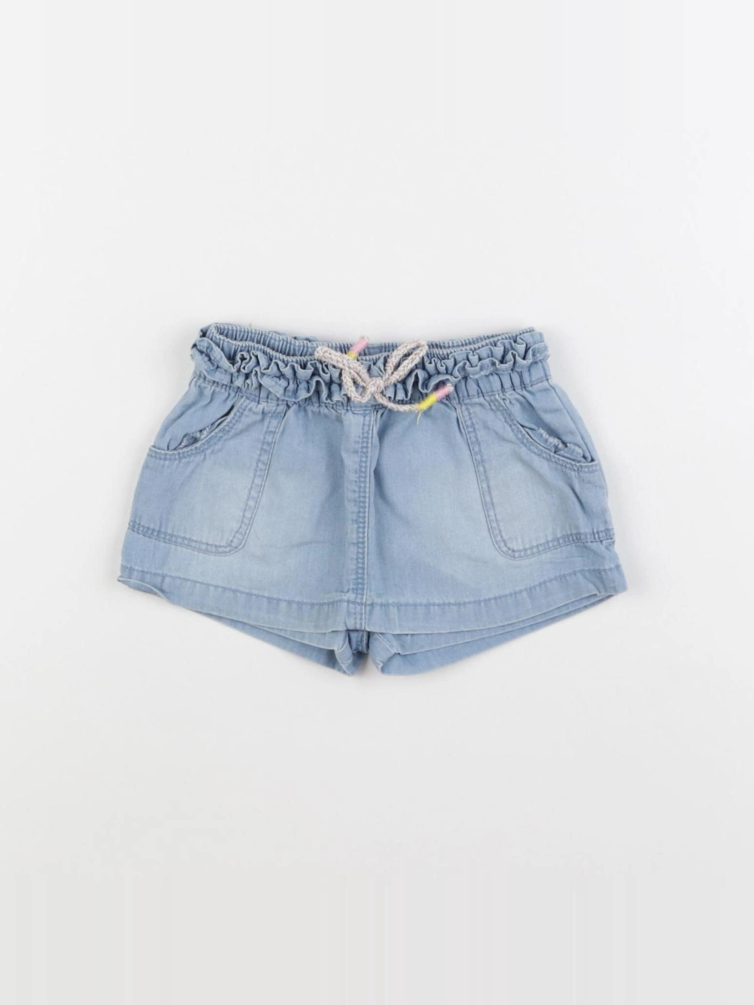Vertbaudet - jupe short bleu - 6 mois