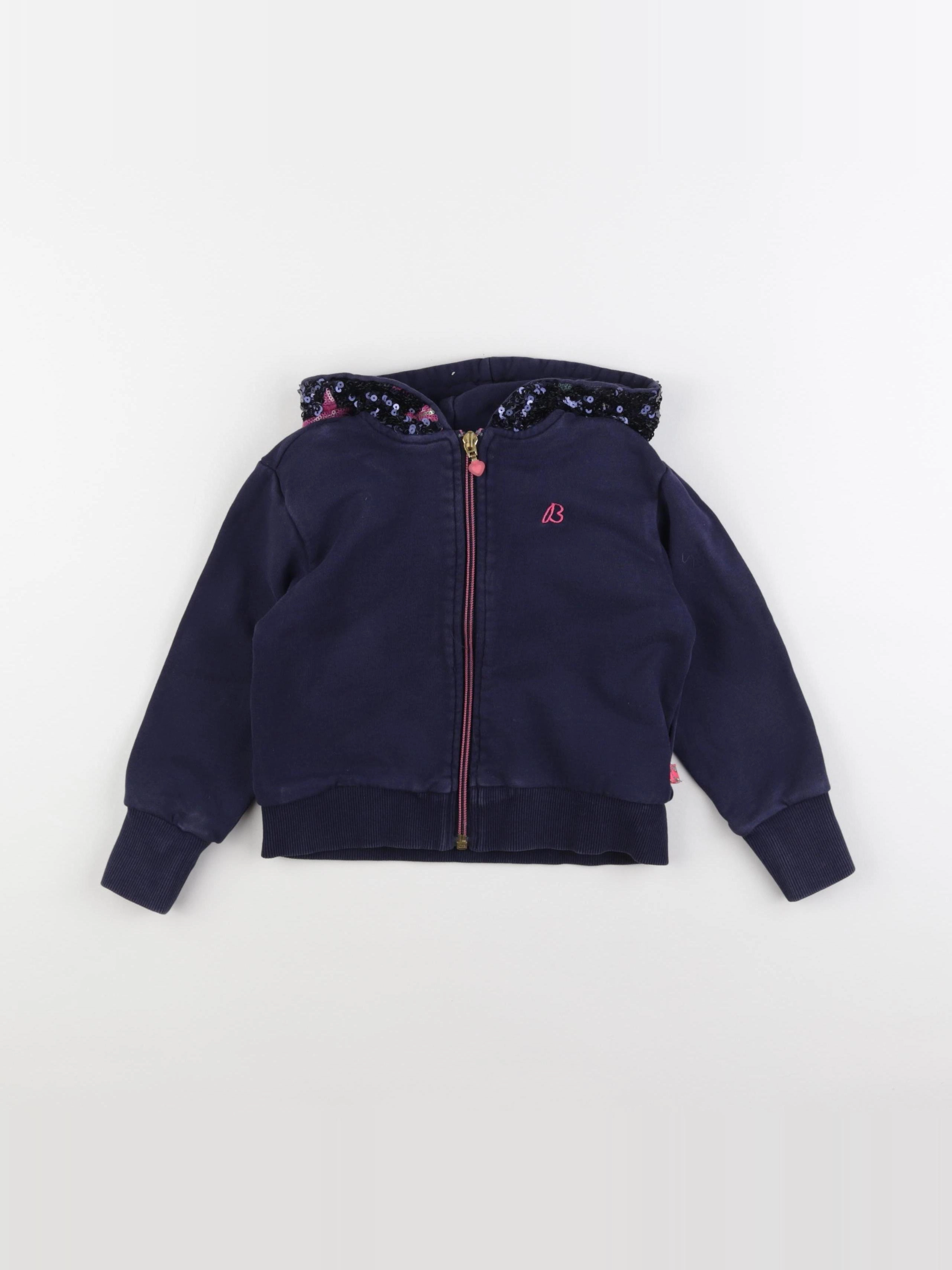 Billie Blush - sweat bleu, rose - 4 ans