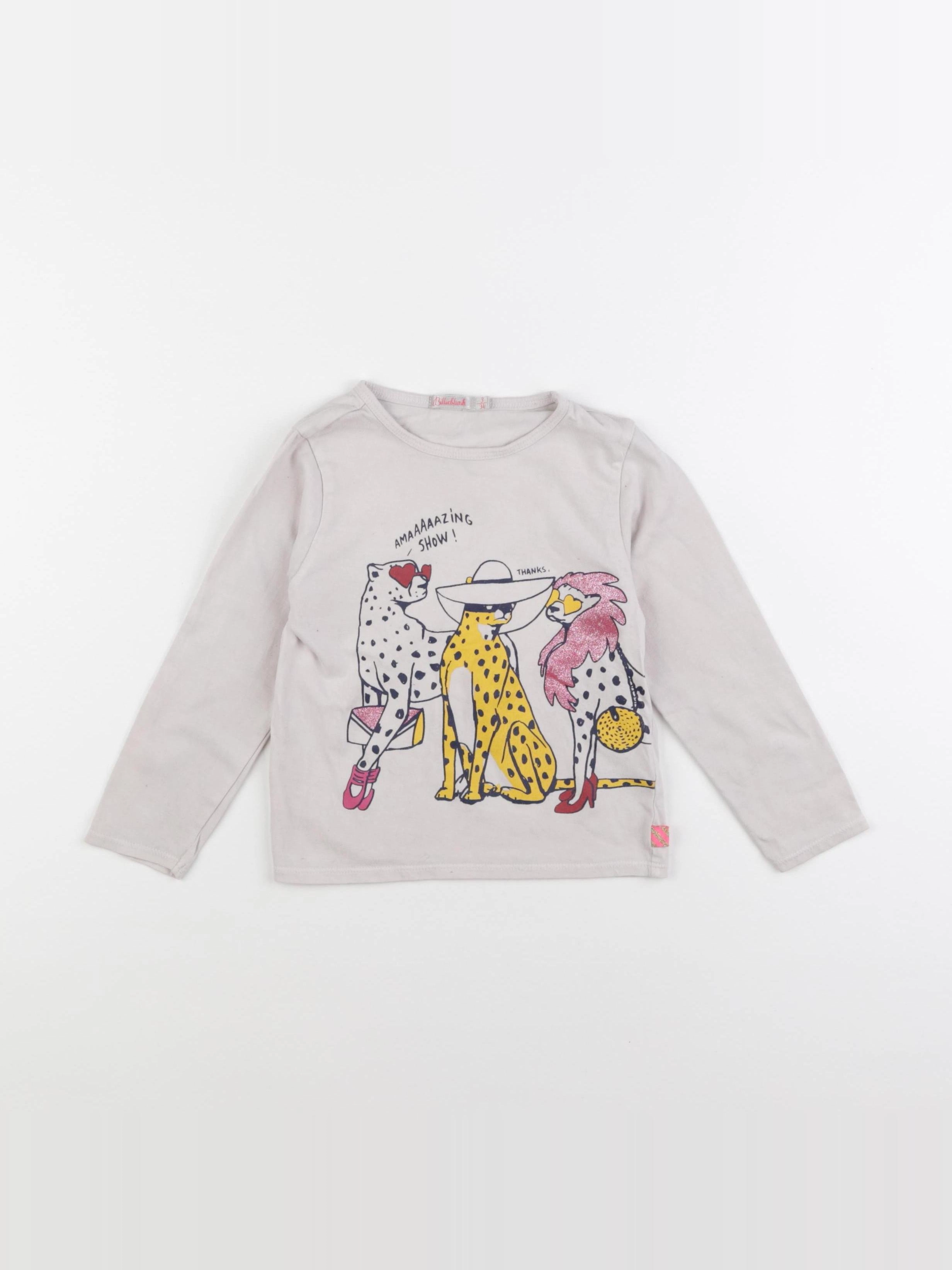 Billie Blush - tee-shirt beige, multicolore - 3 ans