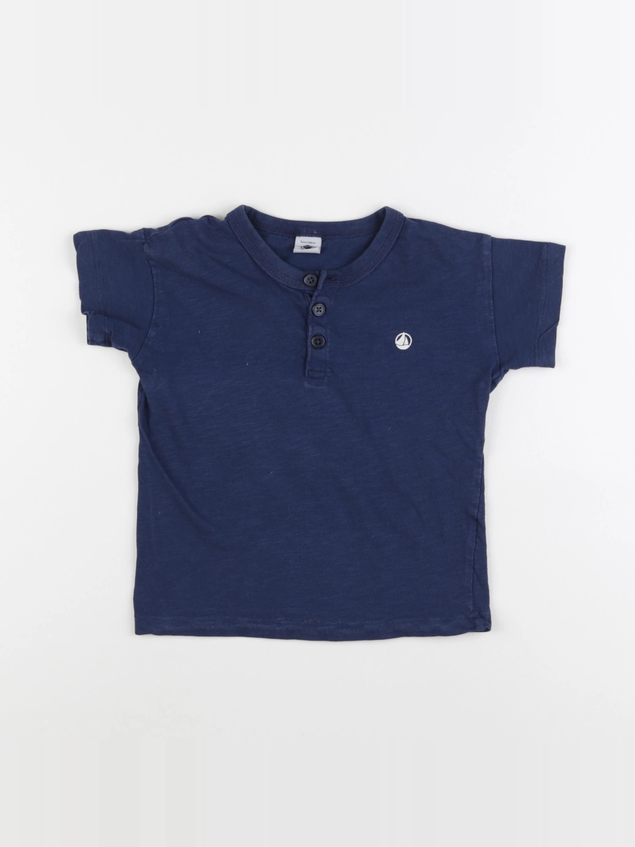 Petit Bateau - tee-shirt bleu - 5 ans