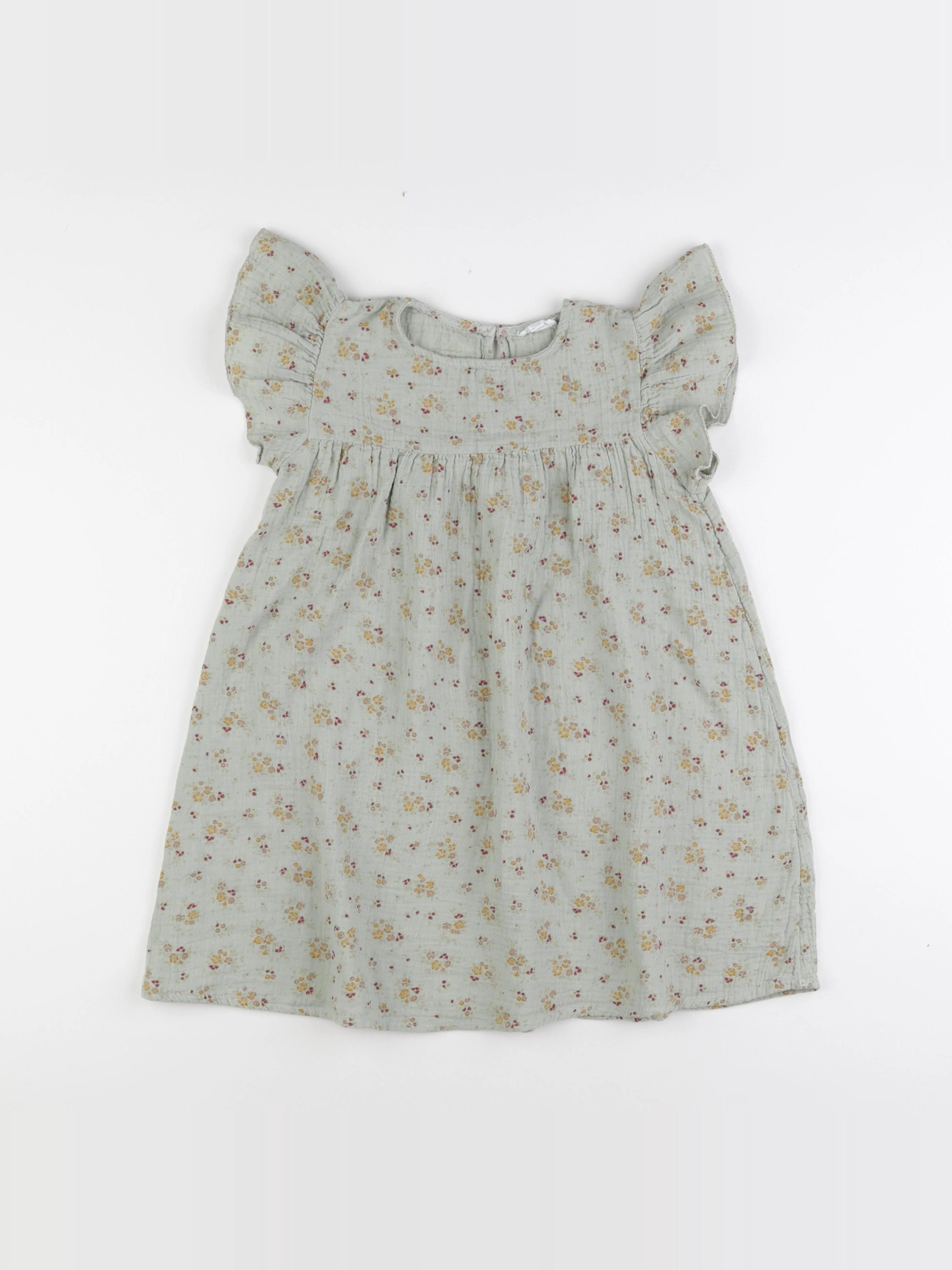 Vertbaudet - robe vert - 7 ans