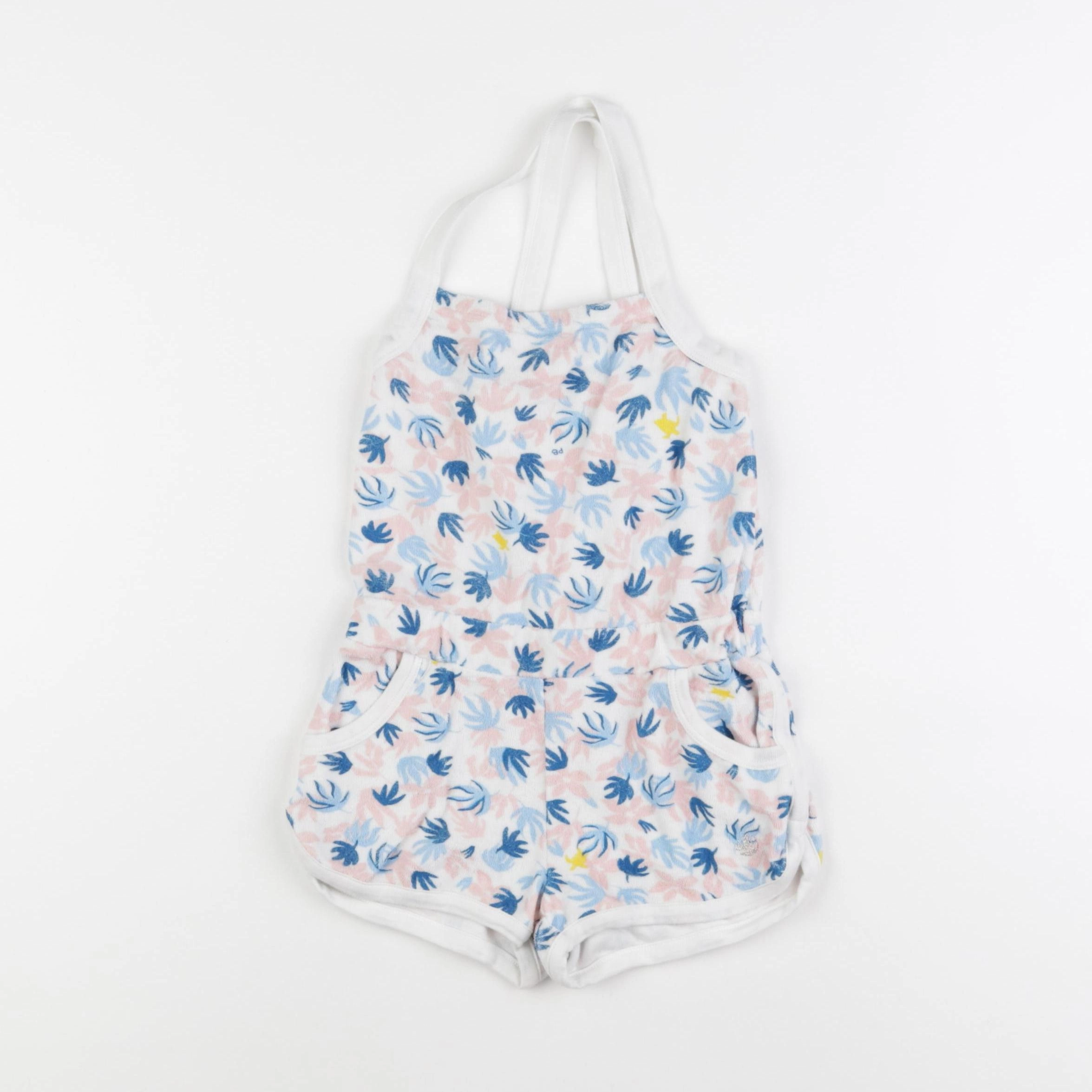 Petit Bateau - combinaison bleu, rose - 6 ans