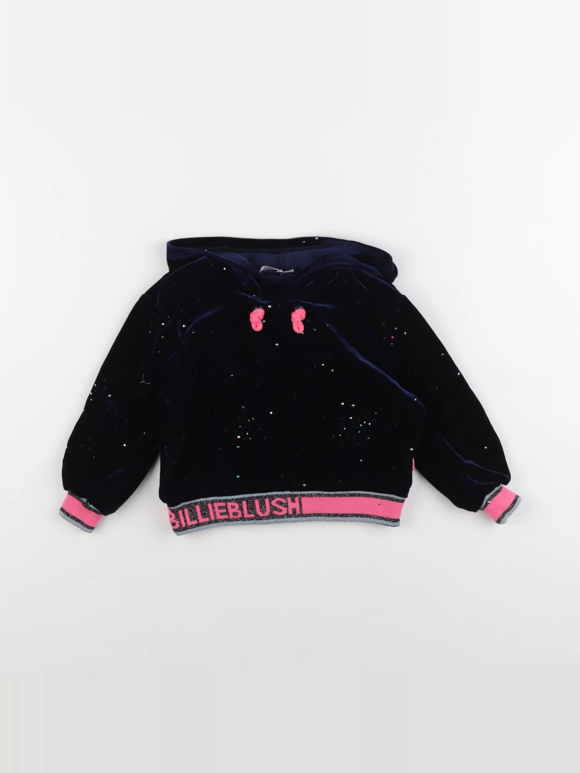 Billie Blush - pull bleu, rose - 3 ans