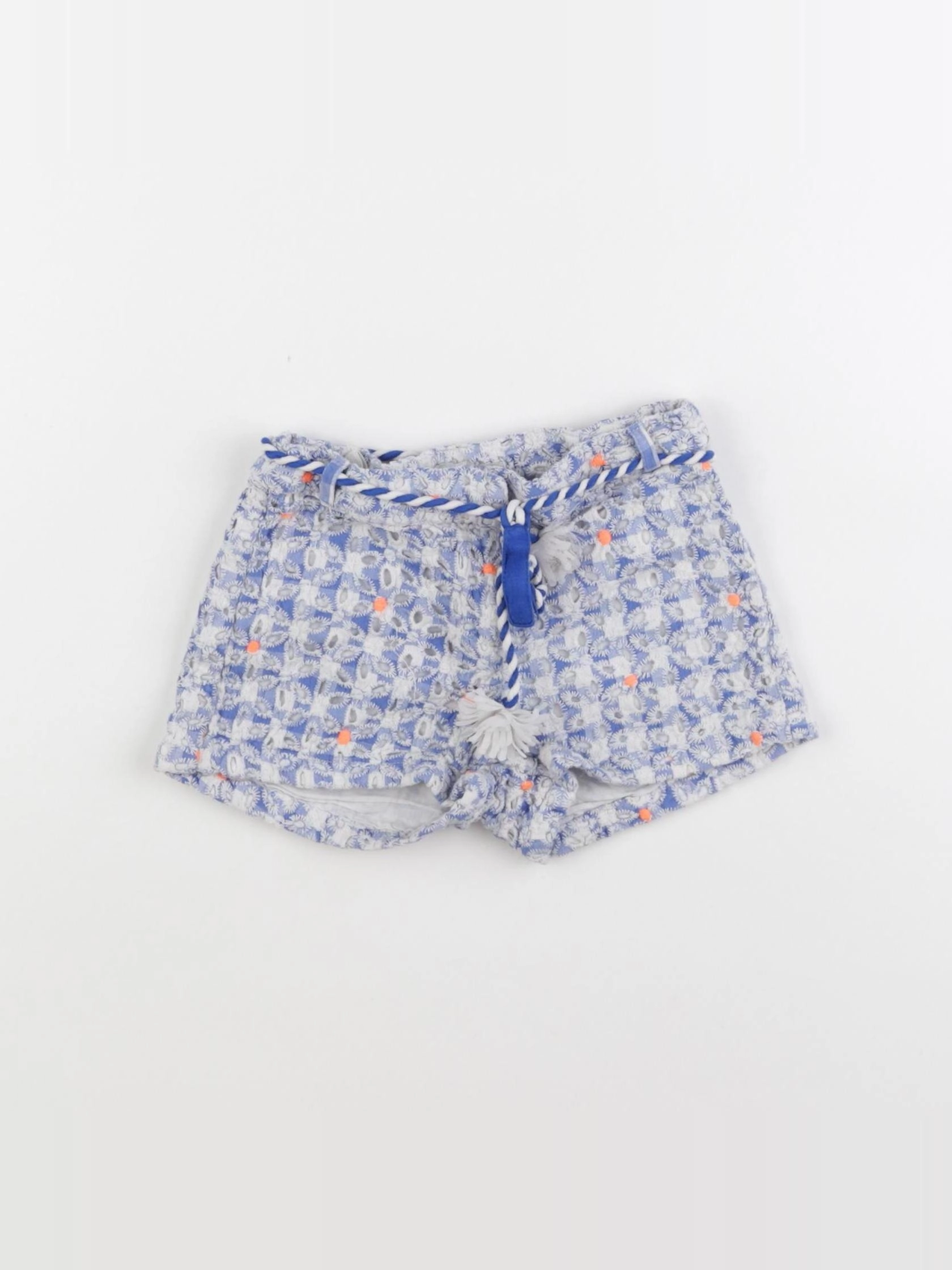 Billie Blush - short bleu, blanc - 4 ans
