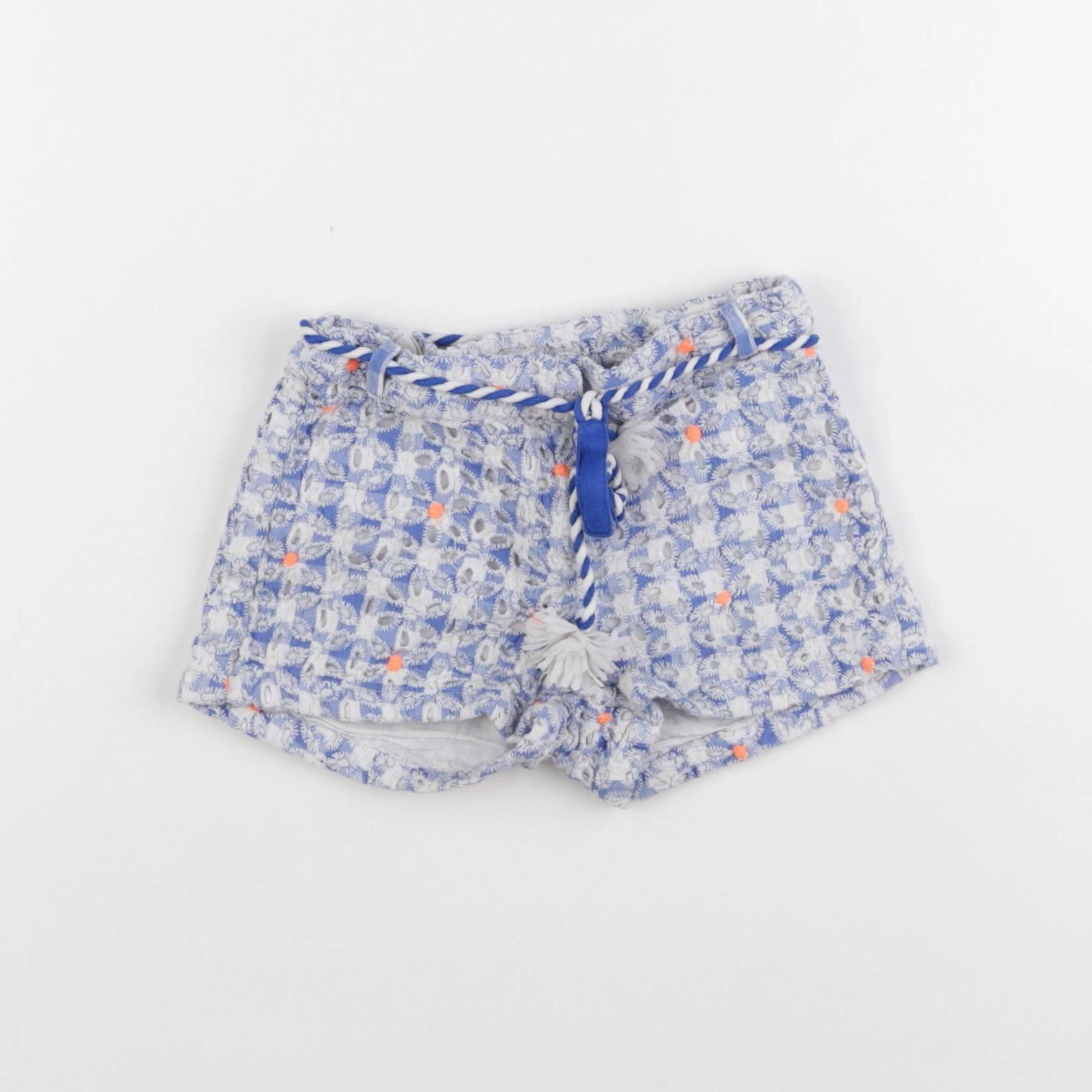 Billie Blush - short bleu, blanc - 4 ans