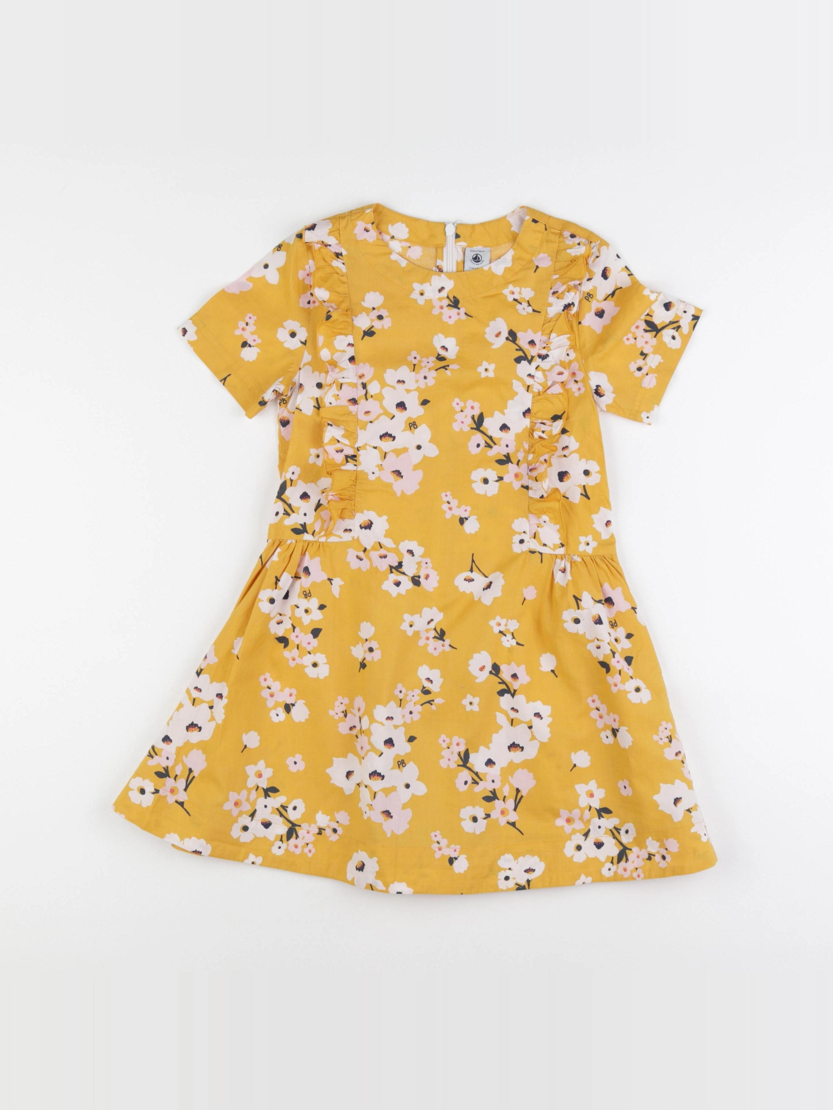 Petit Bateau - robe jaune - 6 ans