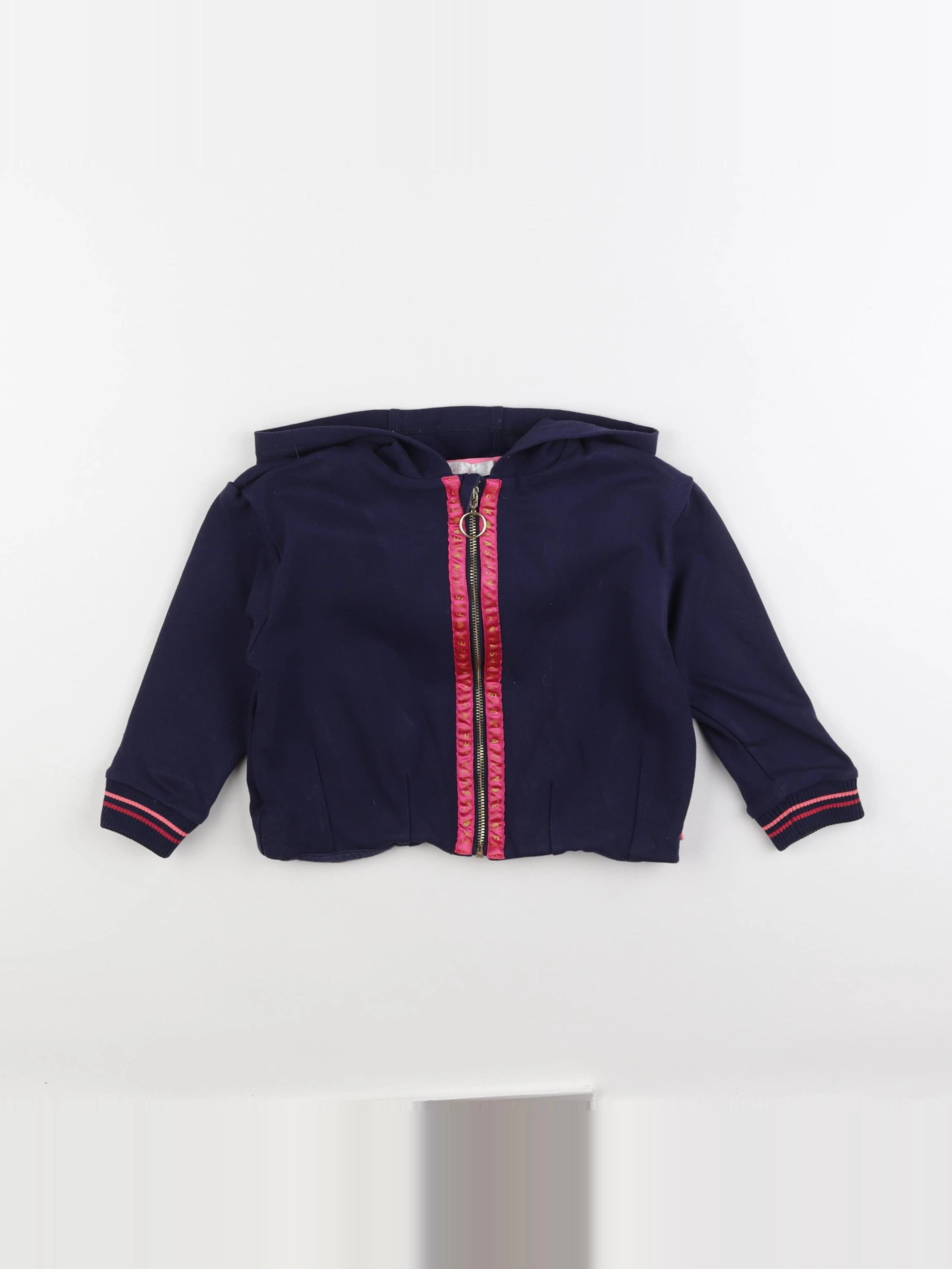 Billie Blush - sweat bleu, rose - 3 ans