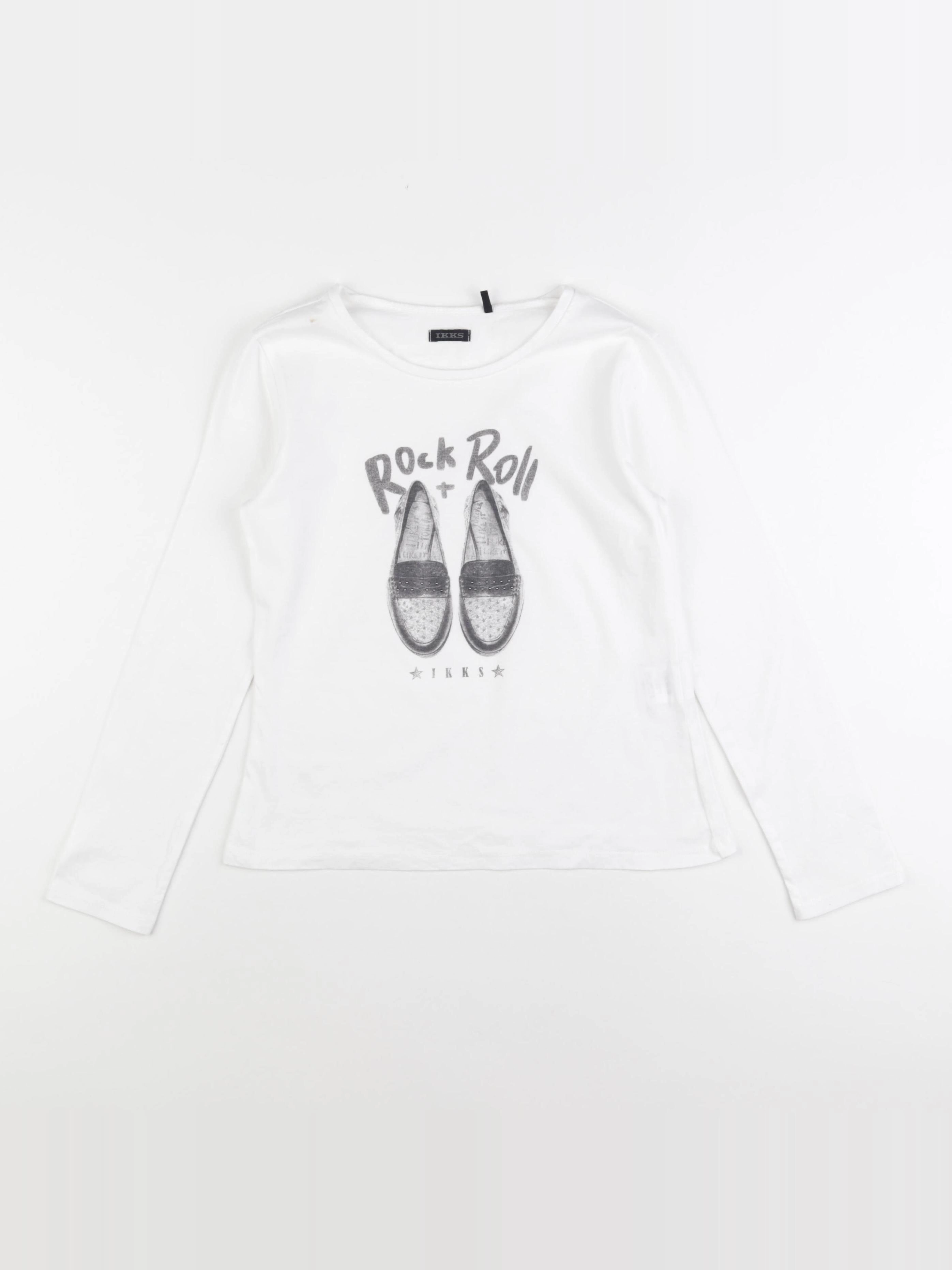 IKKS - tee-shirt blanc - 10 ans