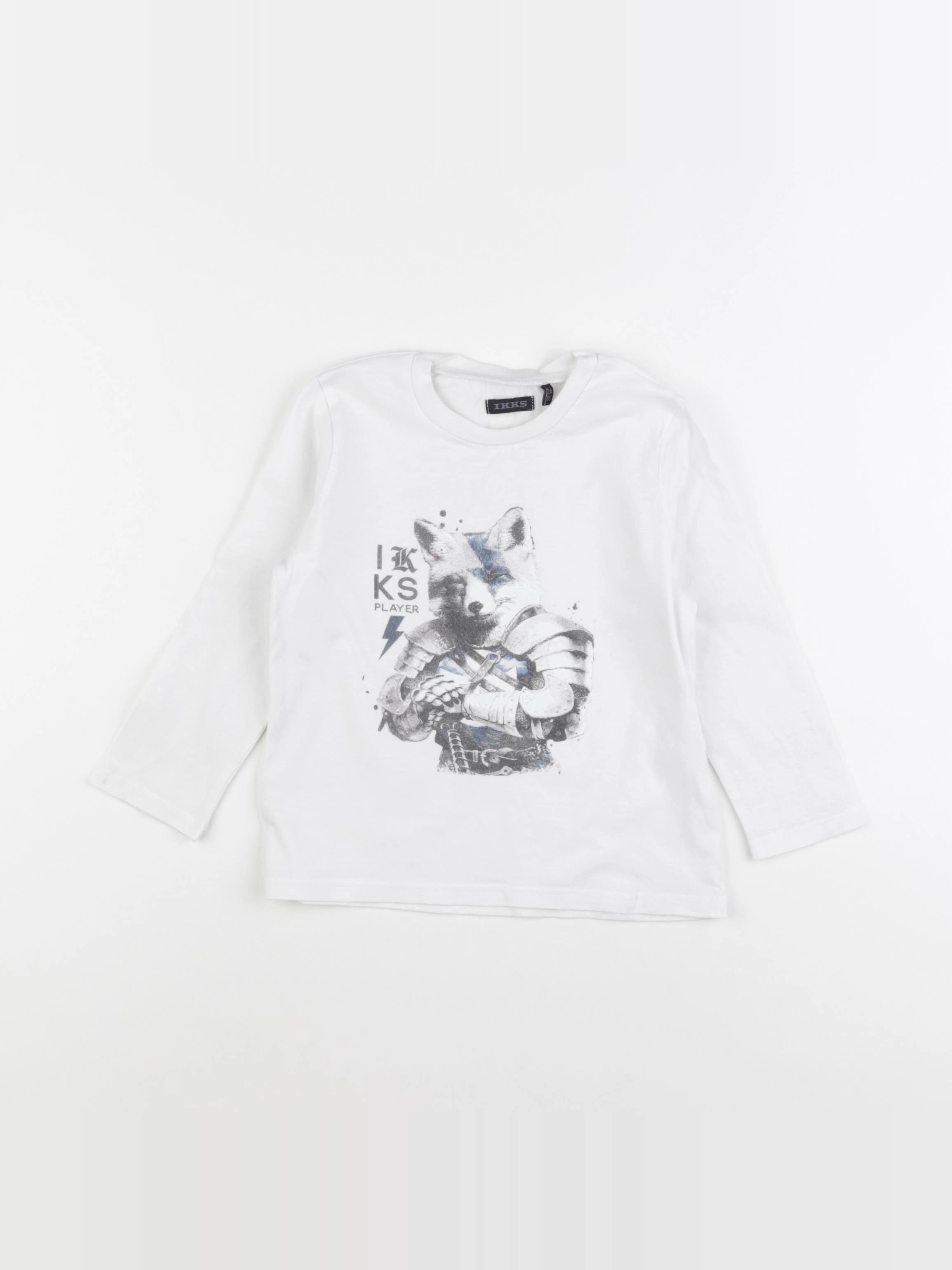 IKKS - tee-shirt blanc - 2 ans