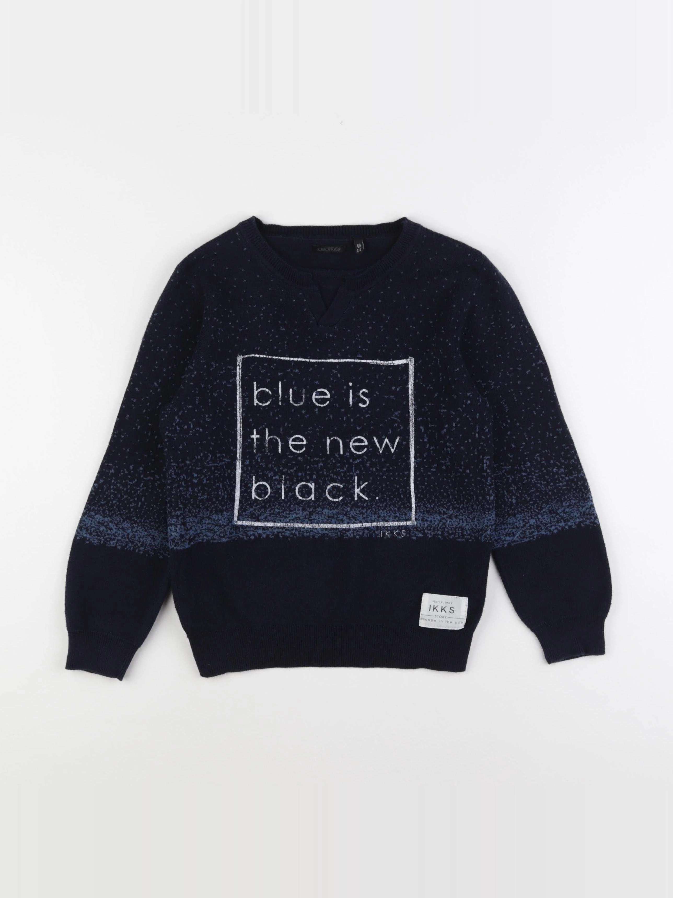 IKKS - pull bleu - 6 ans