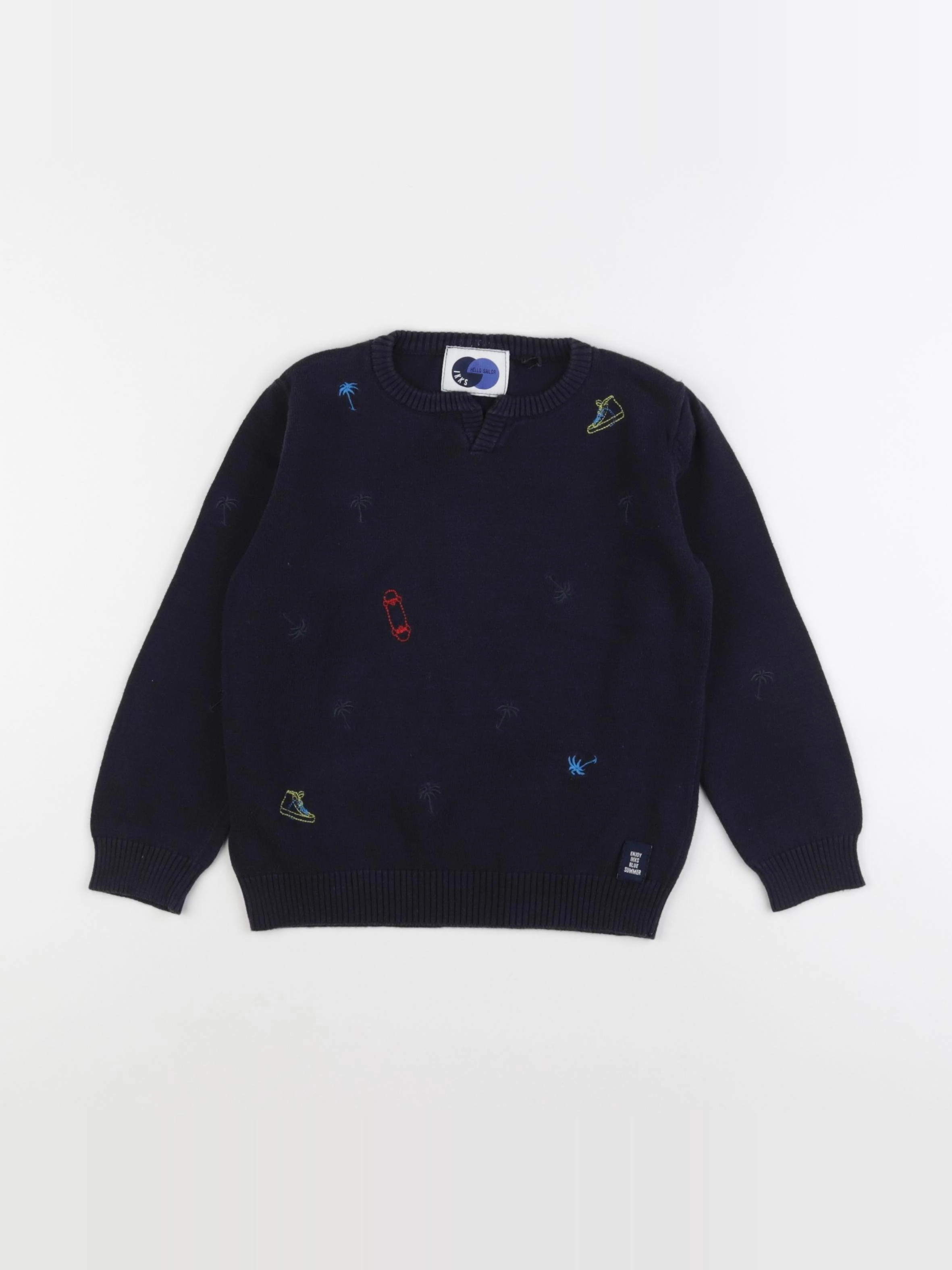 IKKS - pull bleu - 5 ans