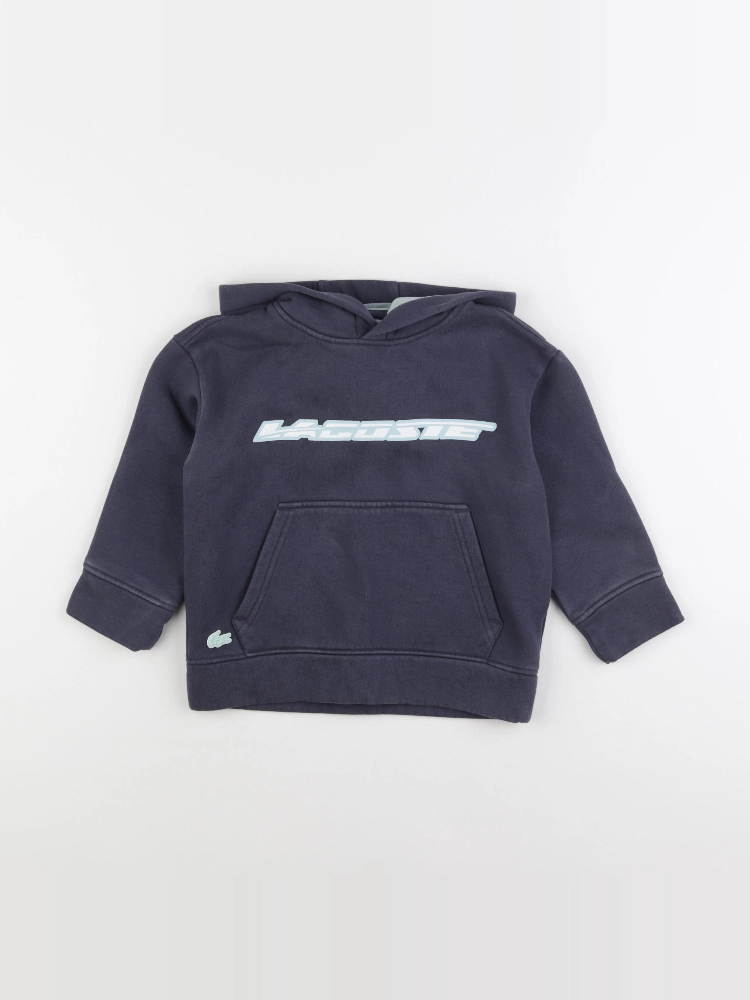 Lacoste - sweat bleu - 4 ans