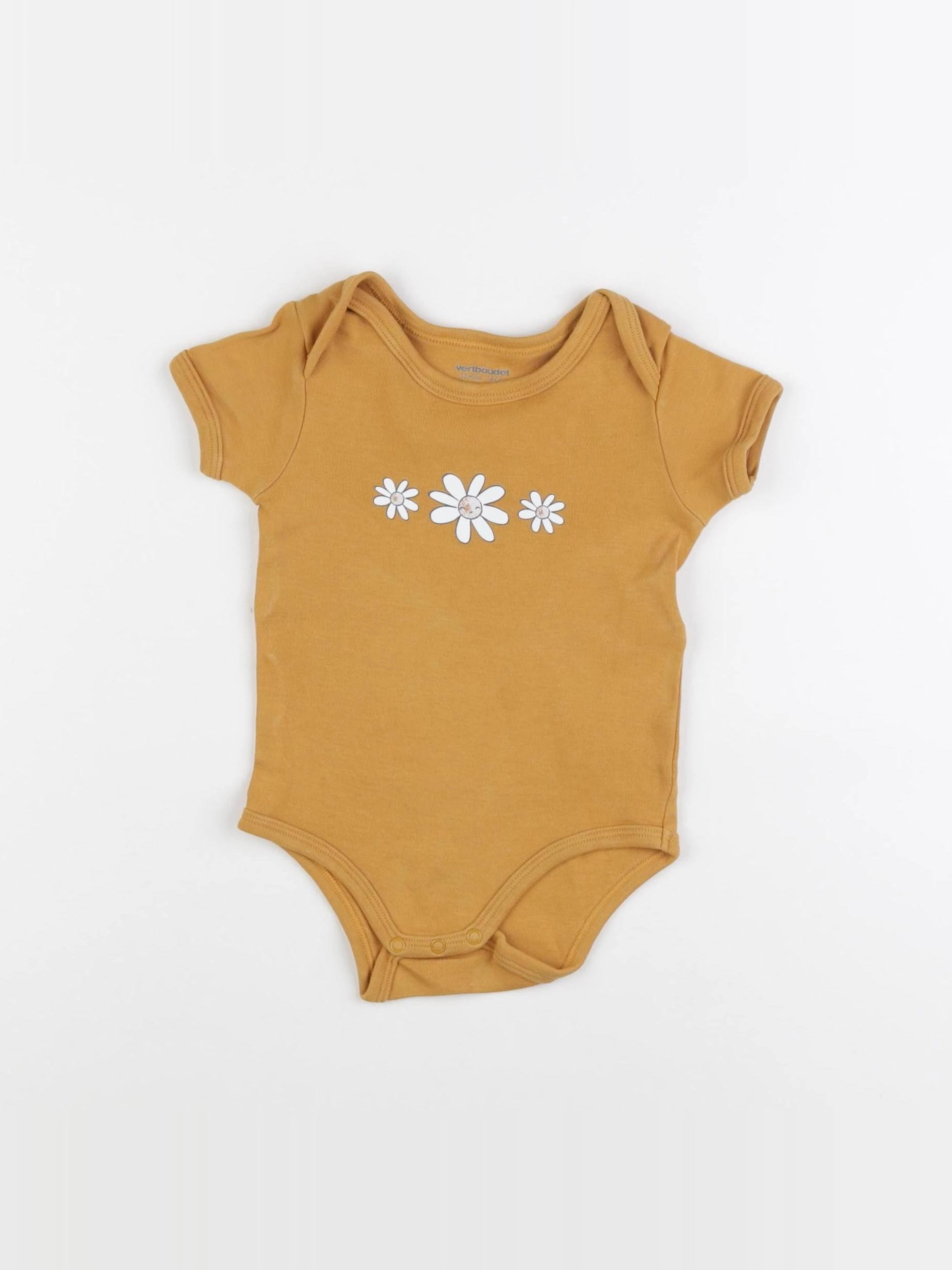 Vertbaudet - body jaune - 12 mois