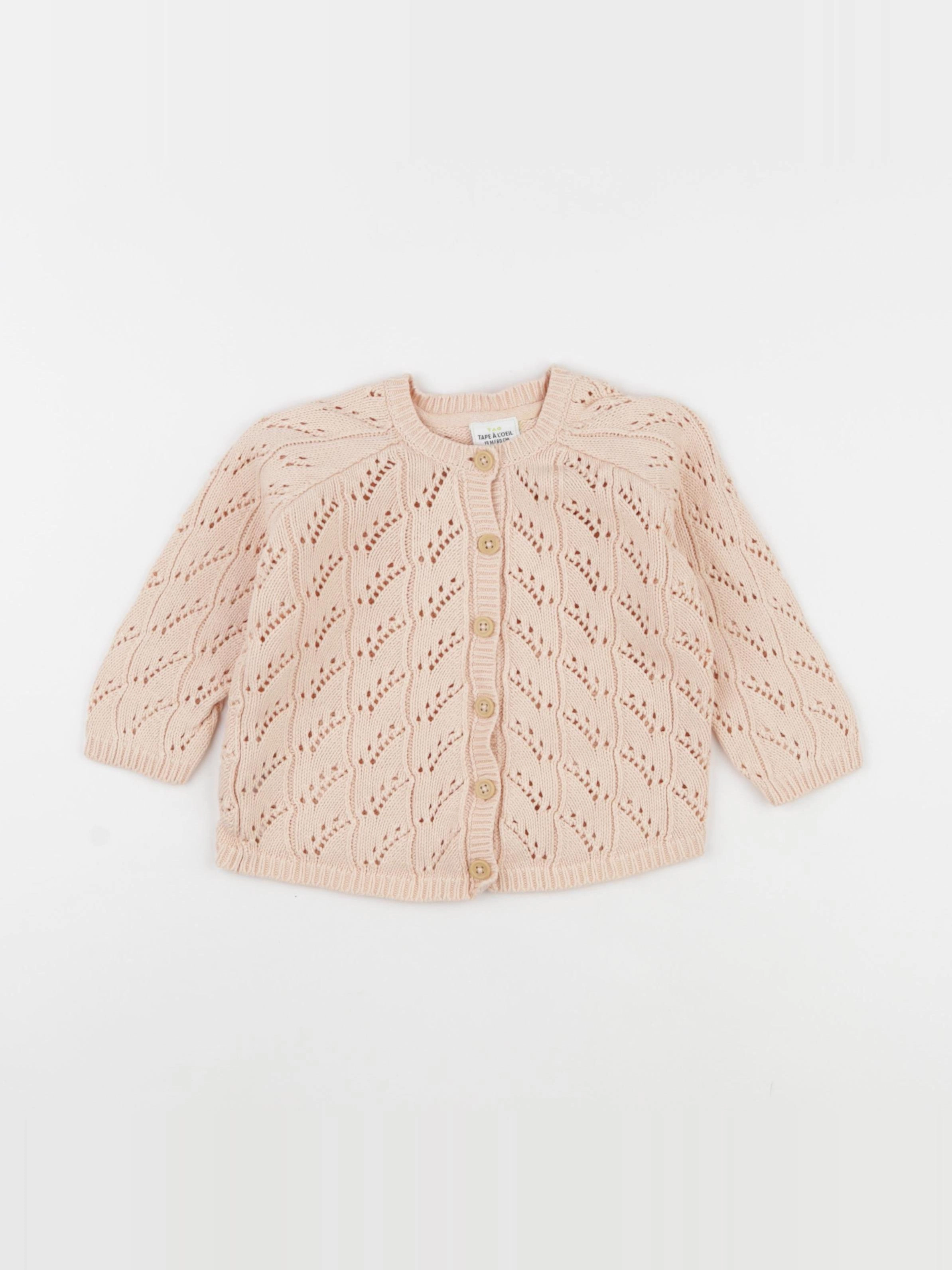 Tape à l'oeil - gilet rose - 18 mois