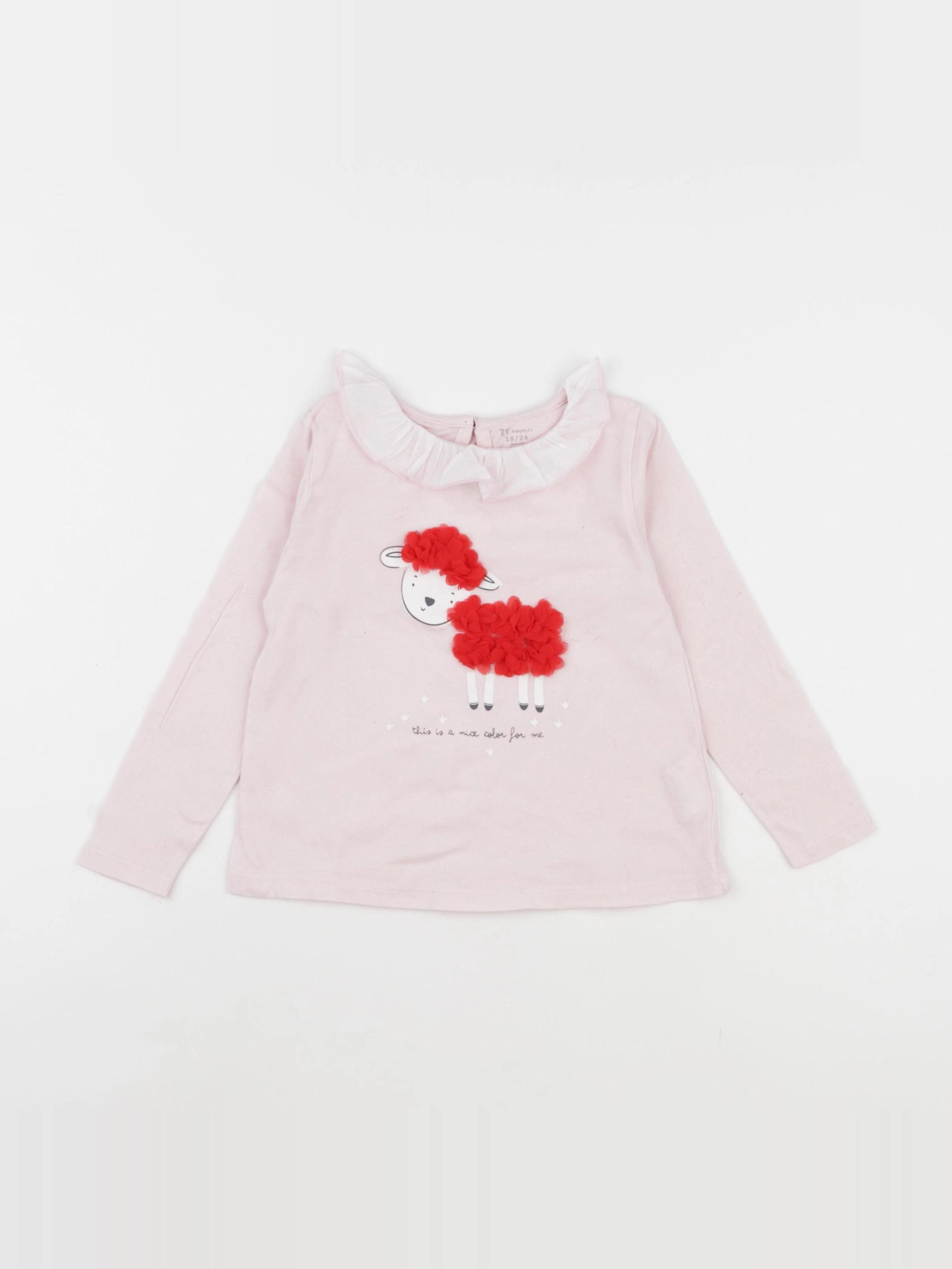Zippy - tee-shirt rose - 18/24 mois