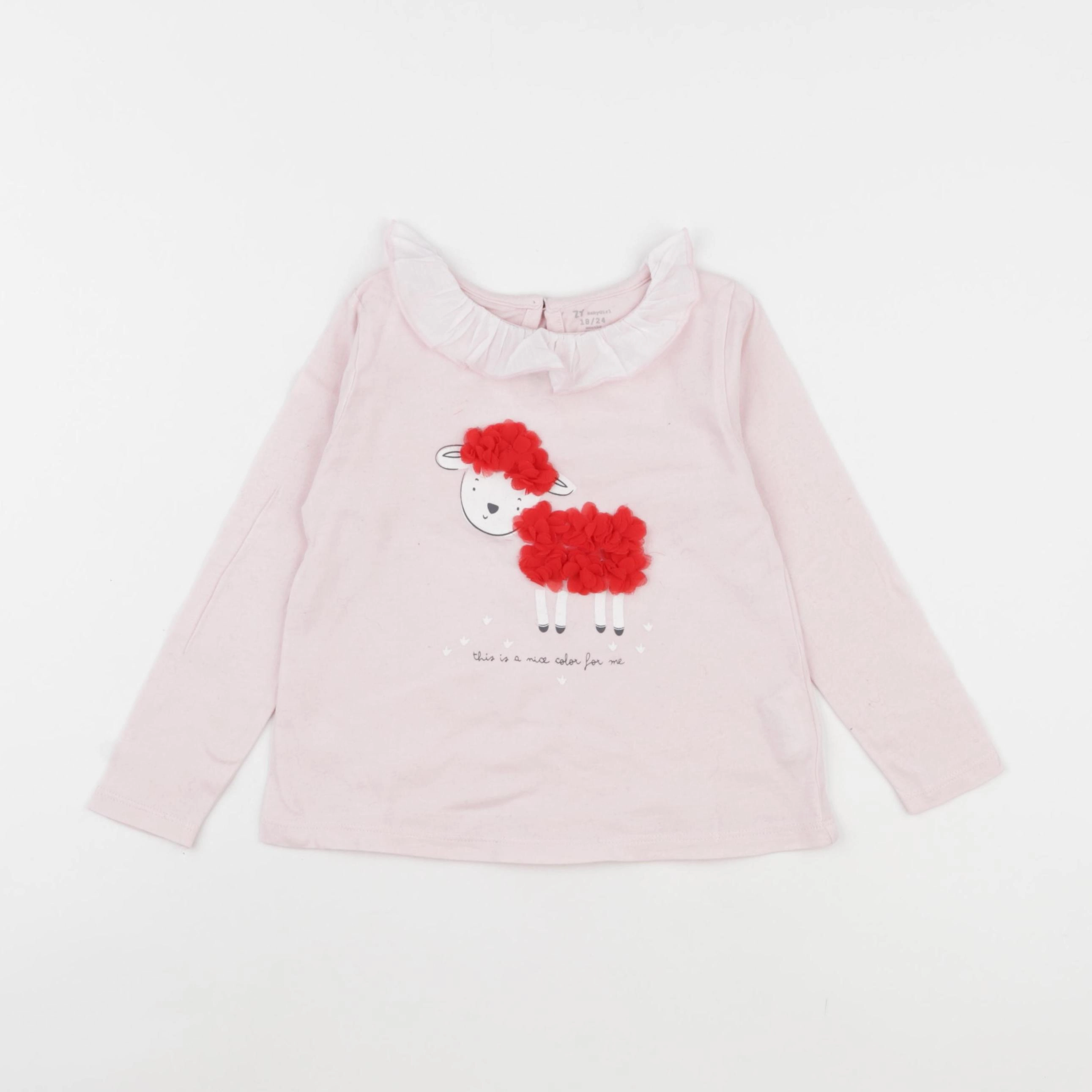 Zippy - tee-shirt rose - 18/24 mois