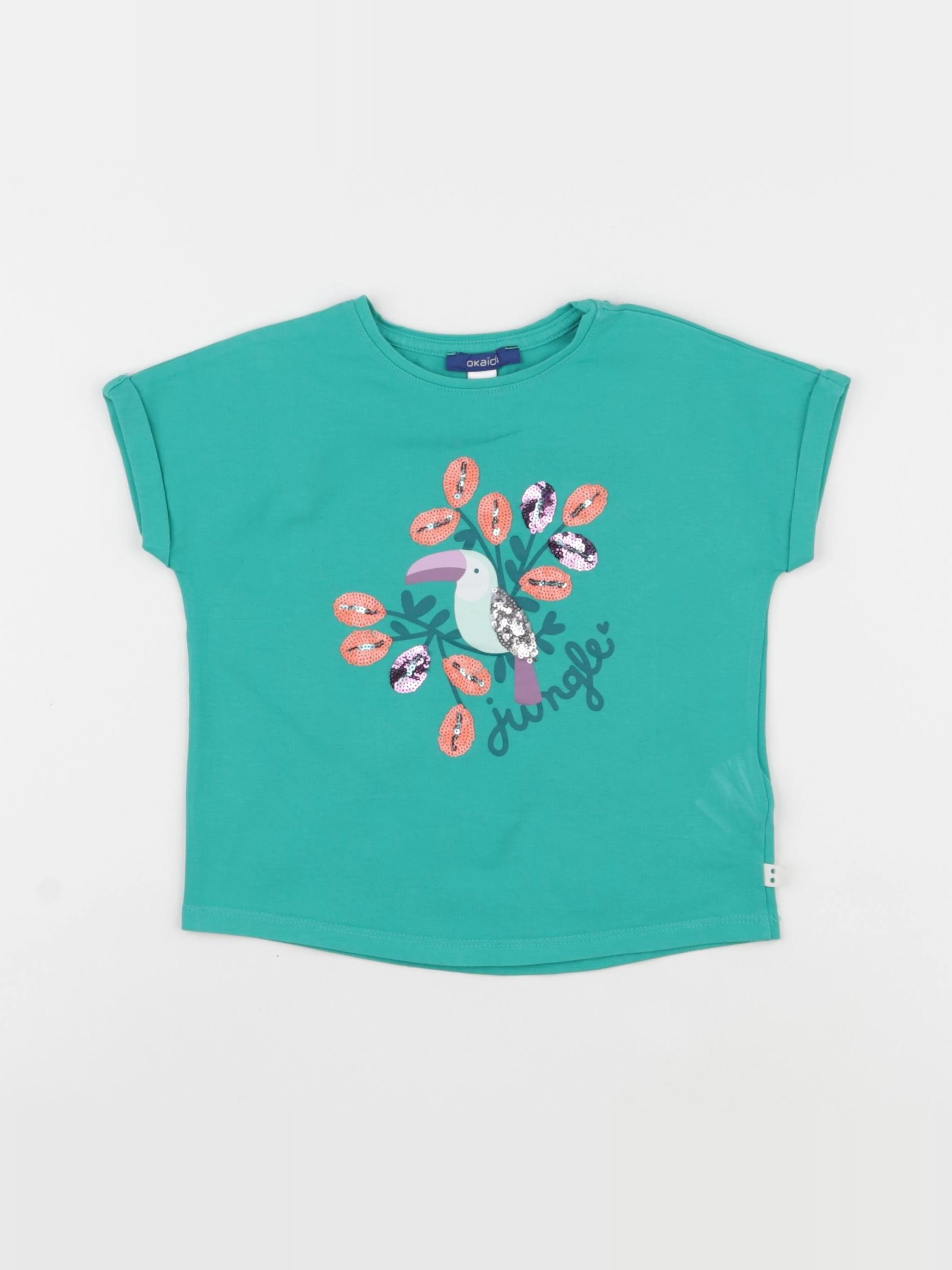 Okaidi - tee-shirt vert - 4 ans