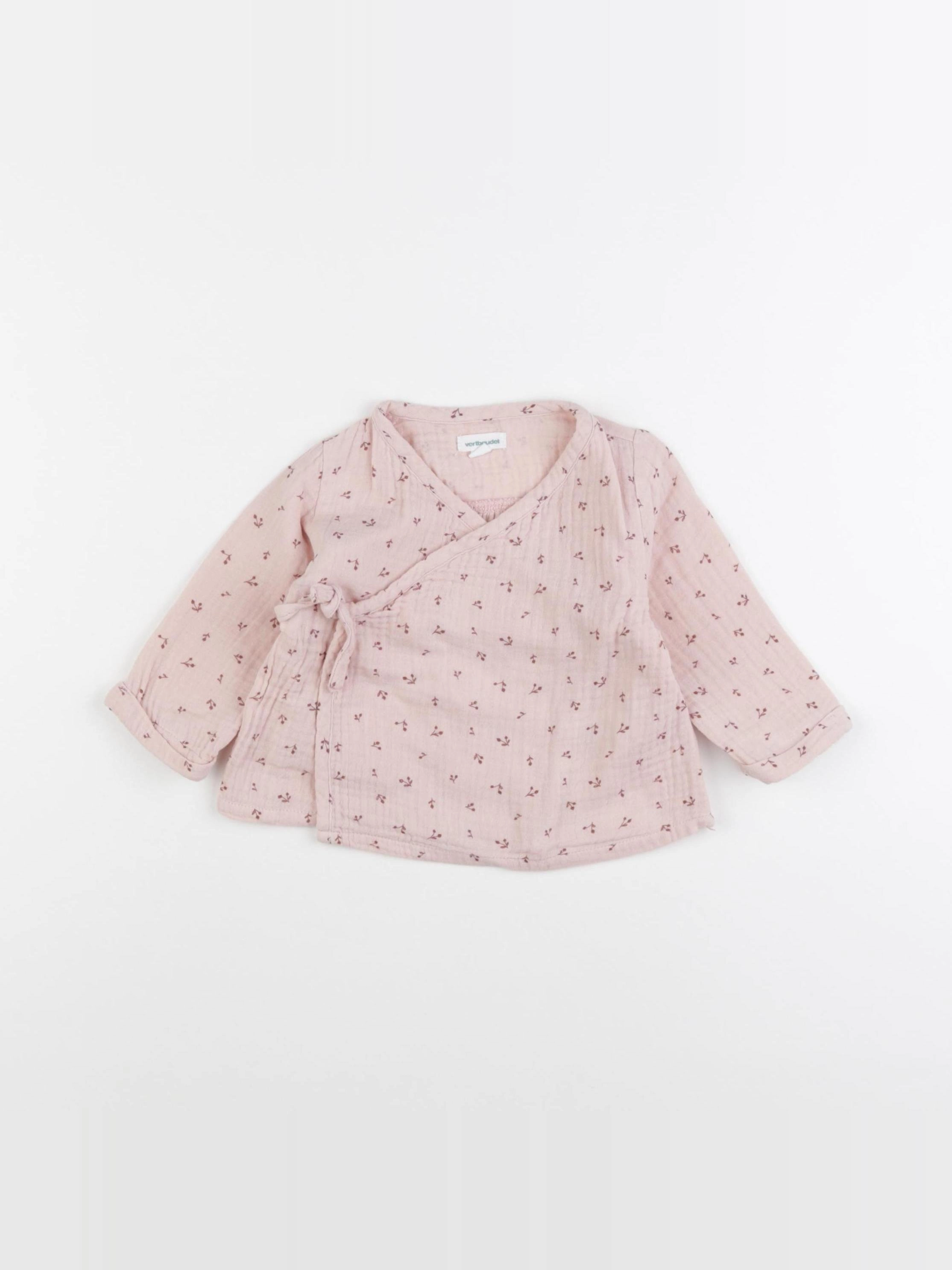 Vertbaudet - blouse rose - 6 mois