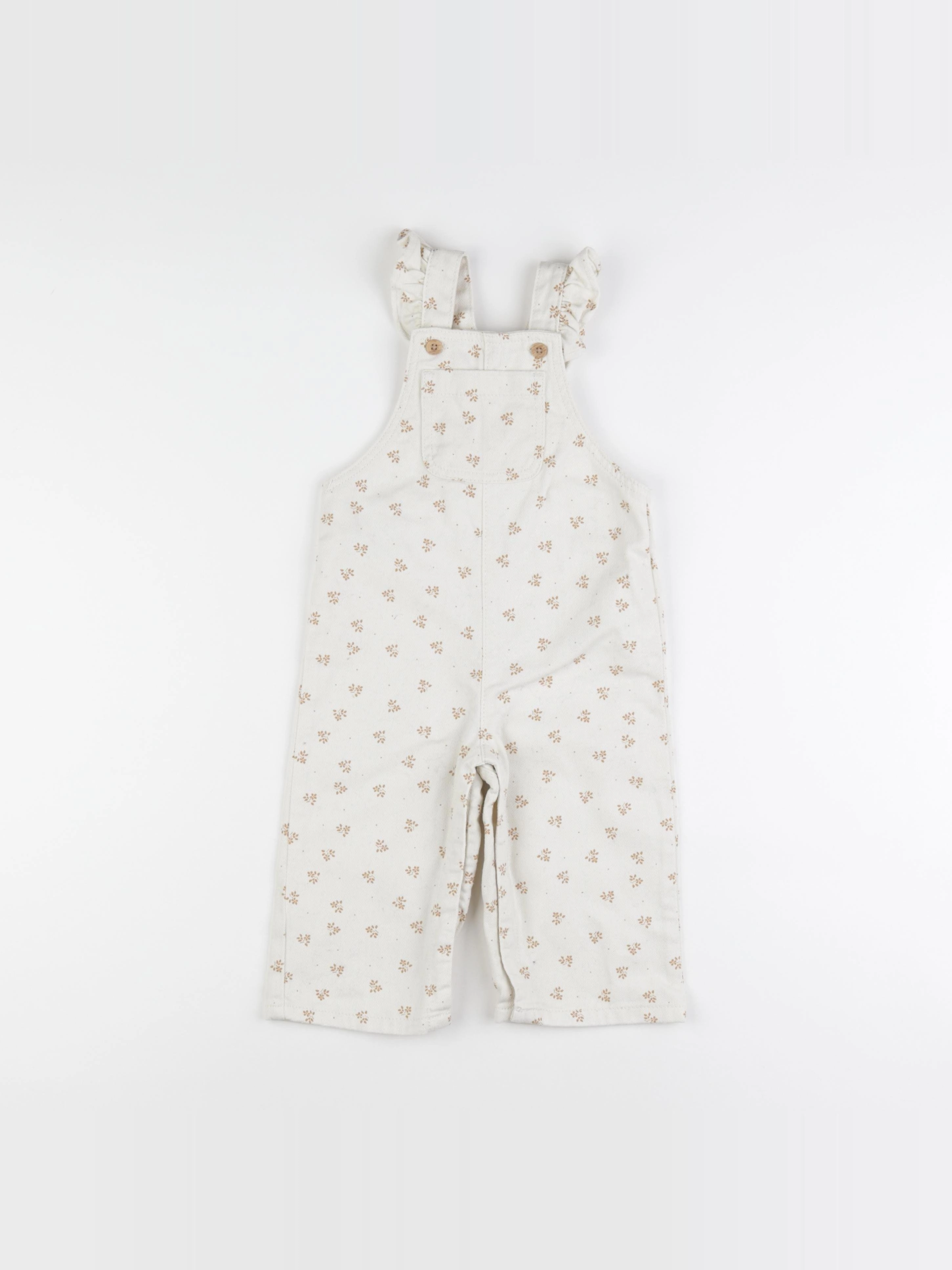 Vertbaudet - salopette beige - 18 mois