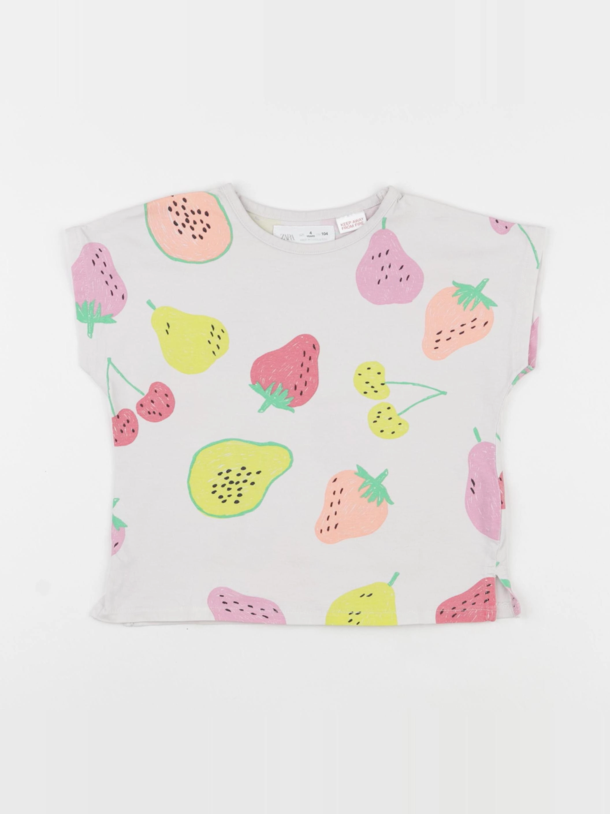 Zara - tee-shirt multicolore - 4 ans