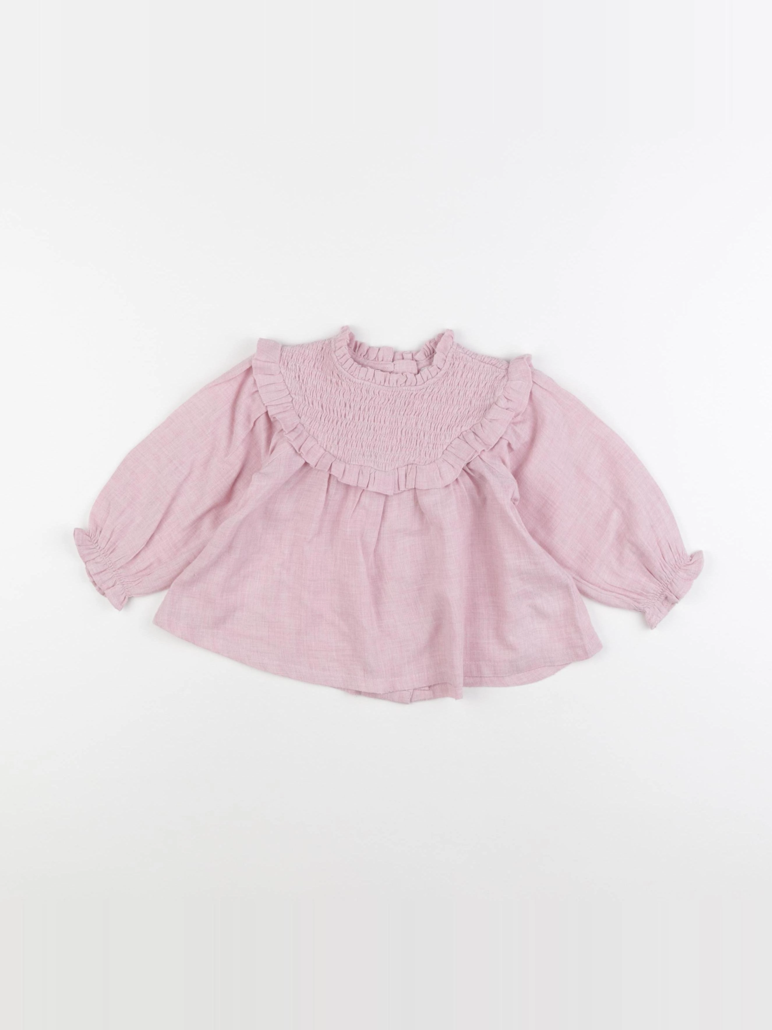 Vertbaudet - blouse rose - 18 mois