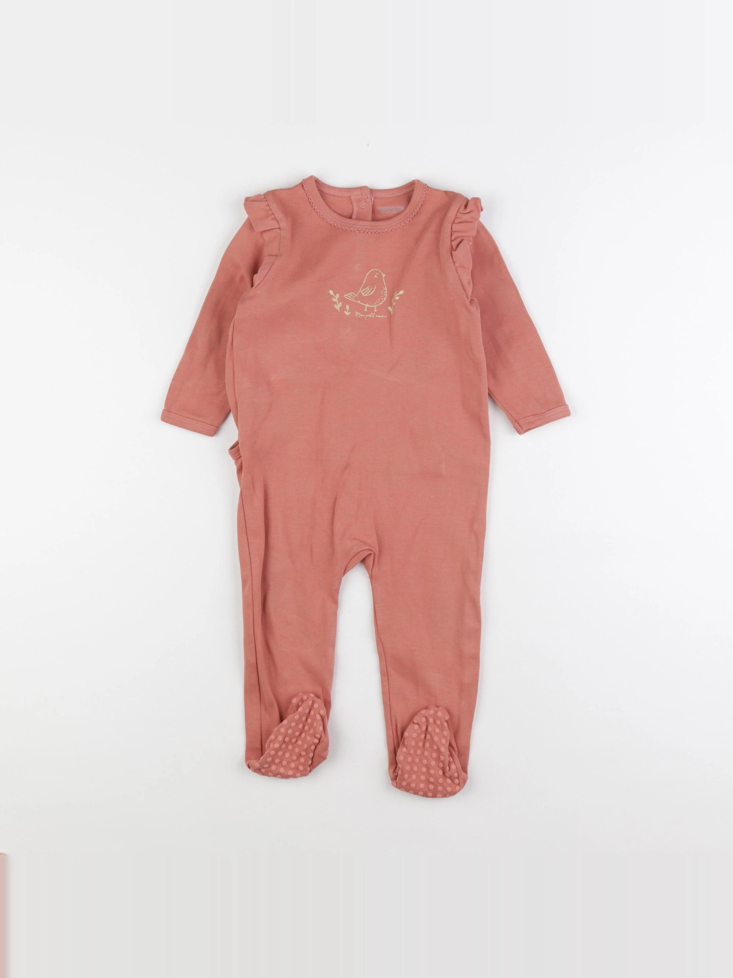 Vertbaudet - pyjama coton rose - 18 mois