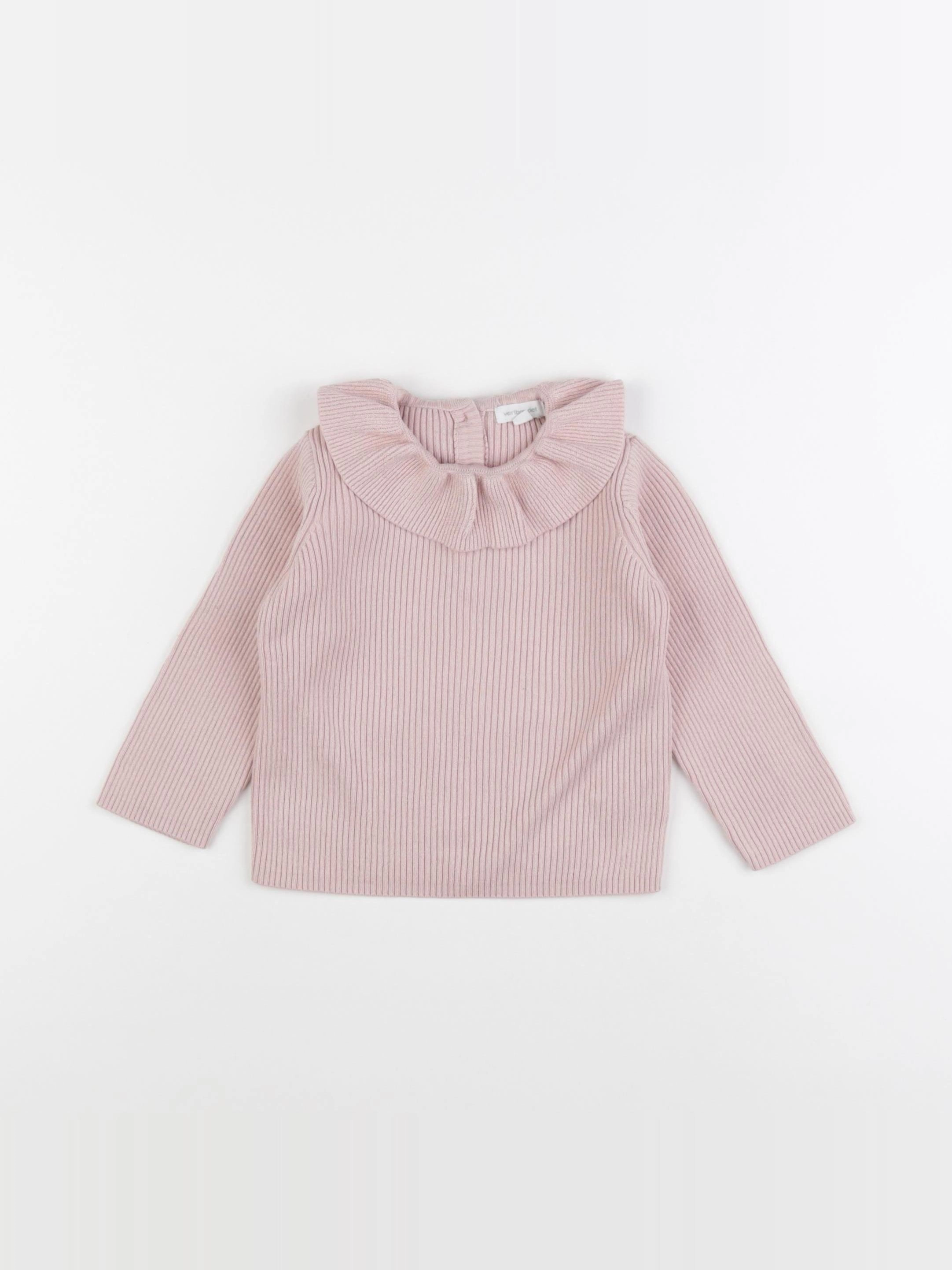 Vertbaudet - pull rose - 18 mois