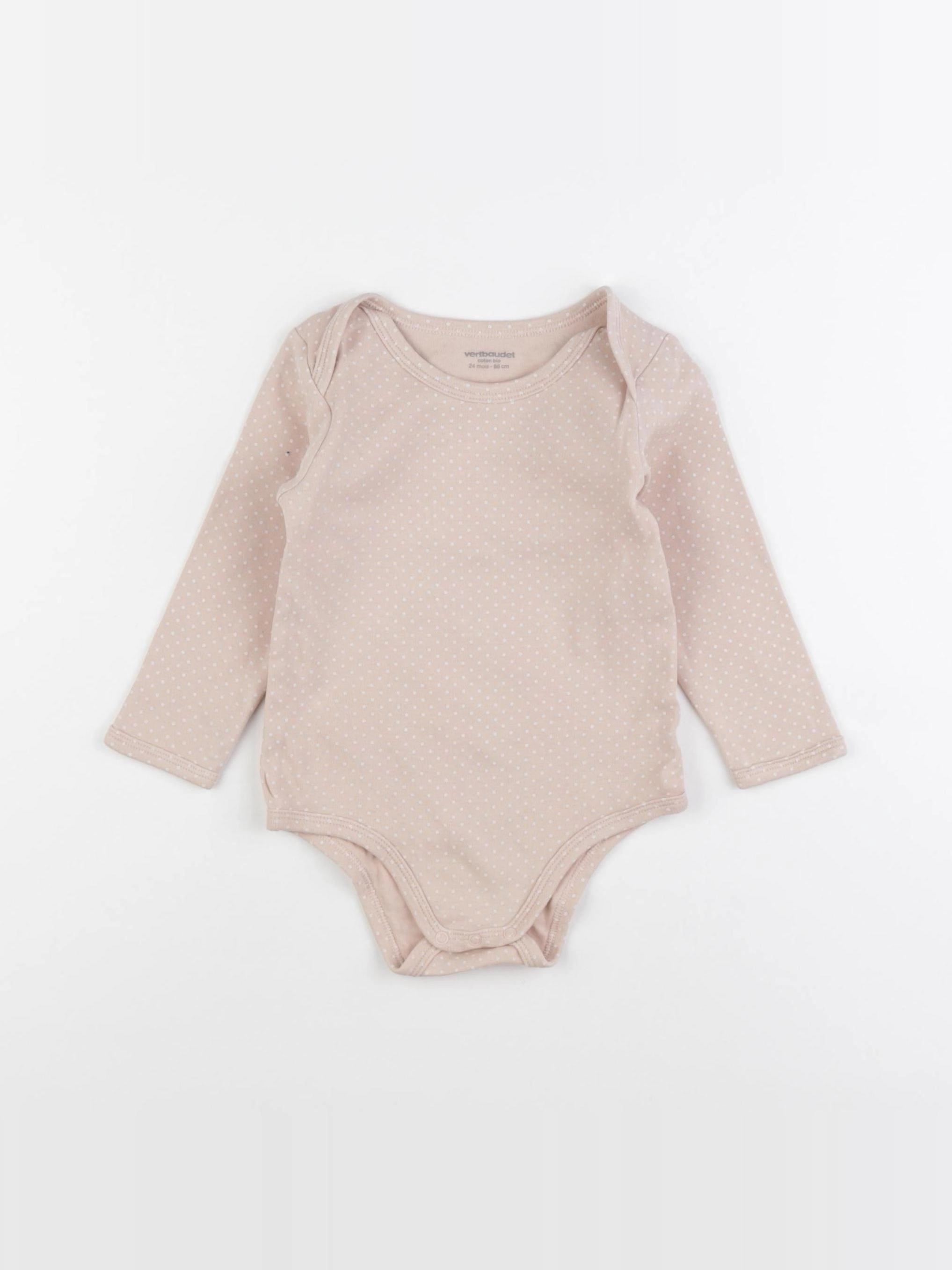 Vertbaudet - body rose - 24 mois