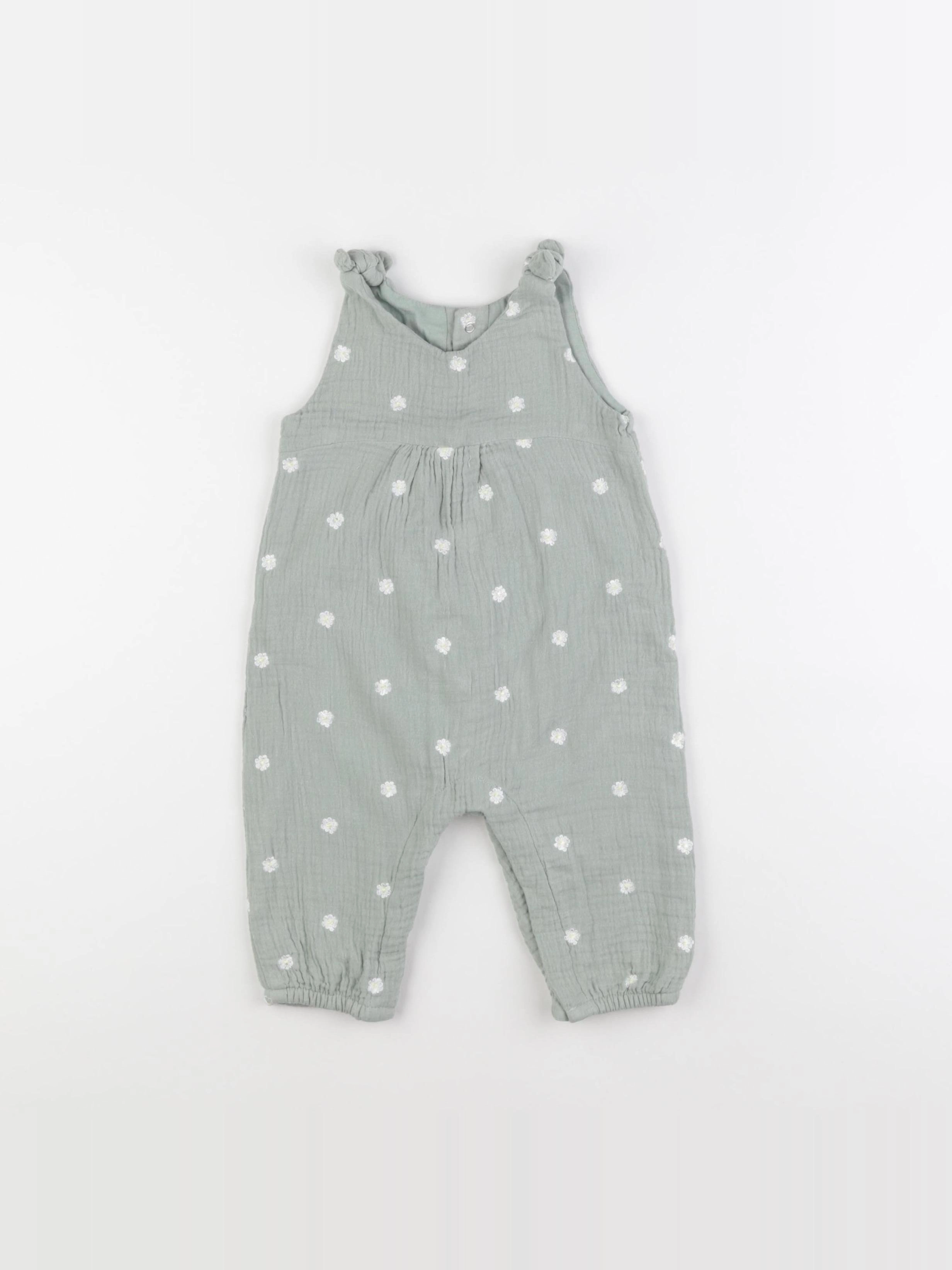 Vertbaudet - combinaison vert - 12 mois