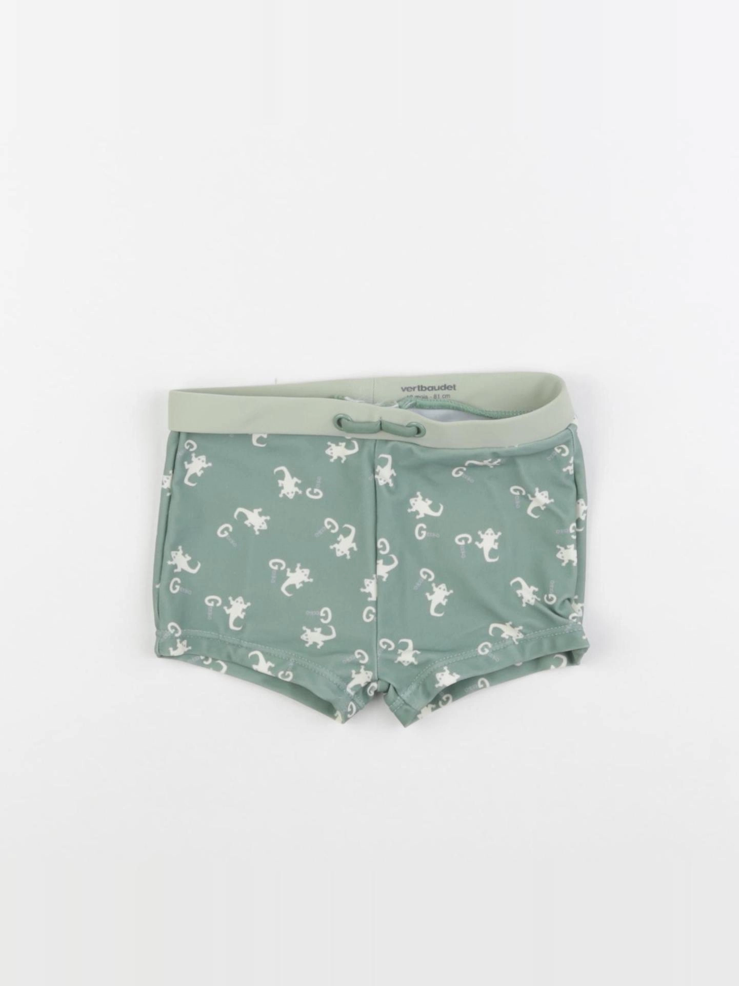 Vertbaudet - maillot de bain vert - 18 mois