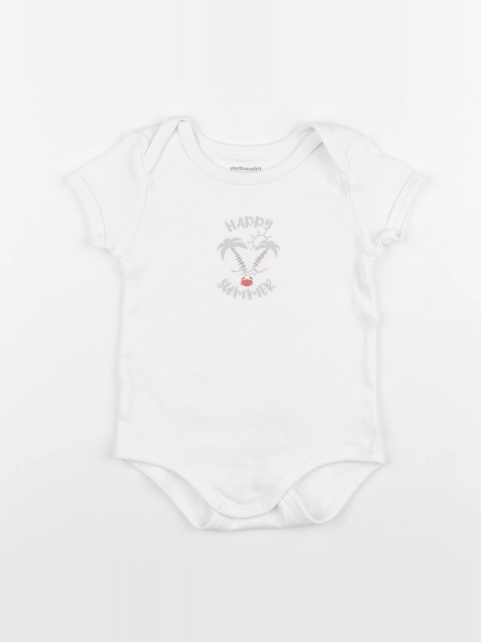 Vertbaudet - body blanc - 18 mois