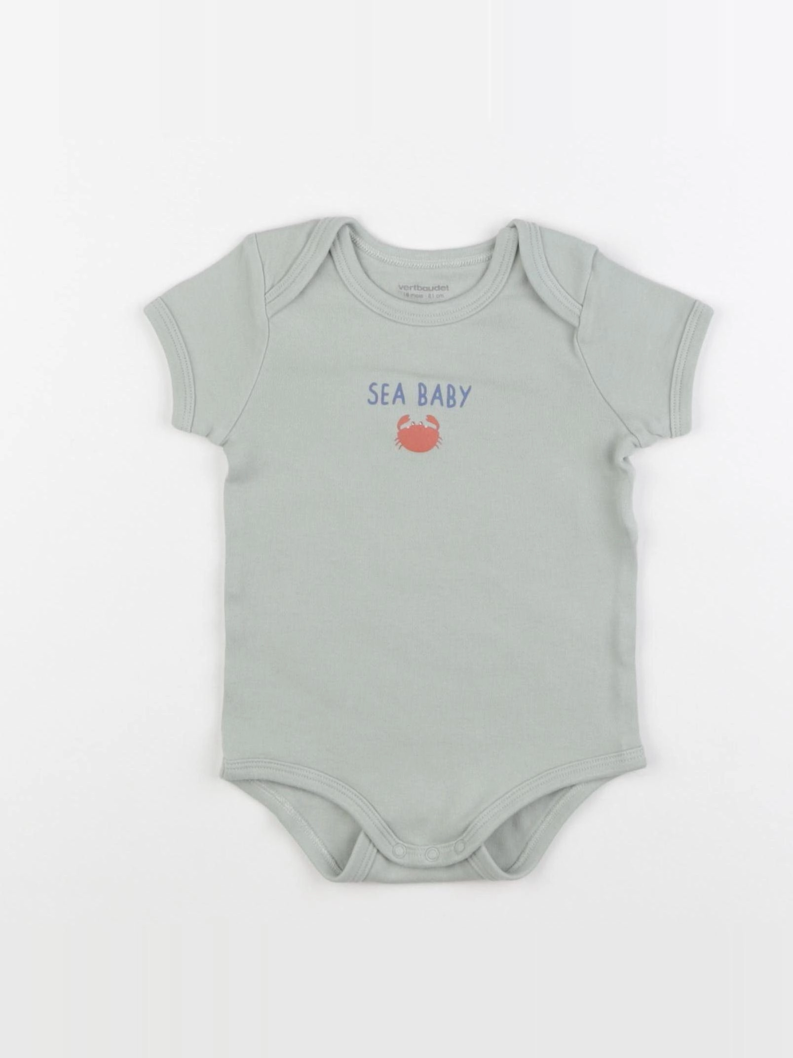 Vertbaudet - body vert - 18 mois