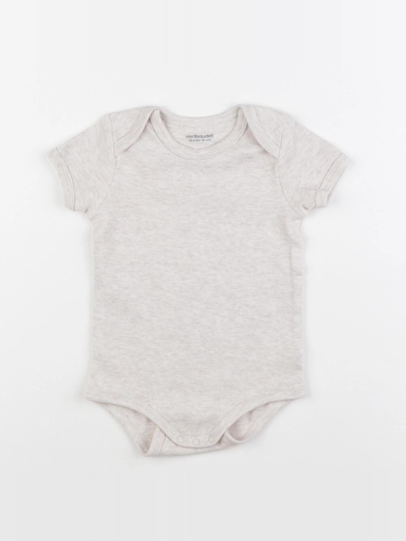 Vertbaudet - body beige - 18 mois