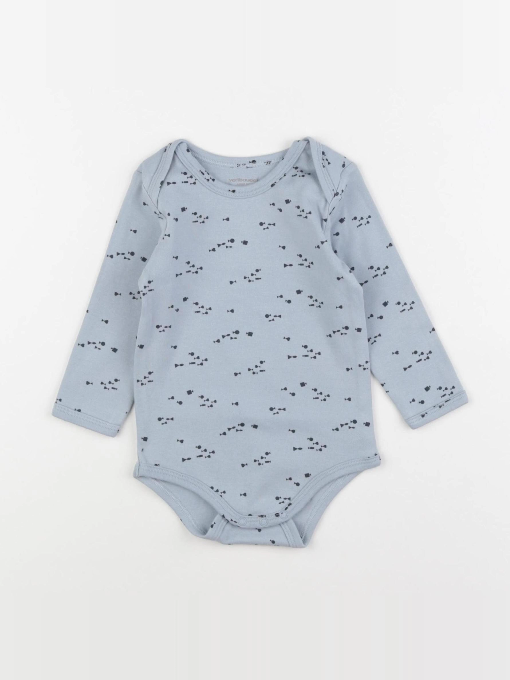 Vertbaudet - body bleu - 18 mois