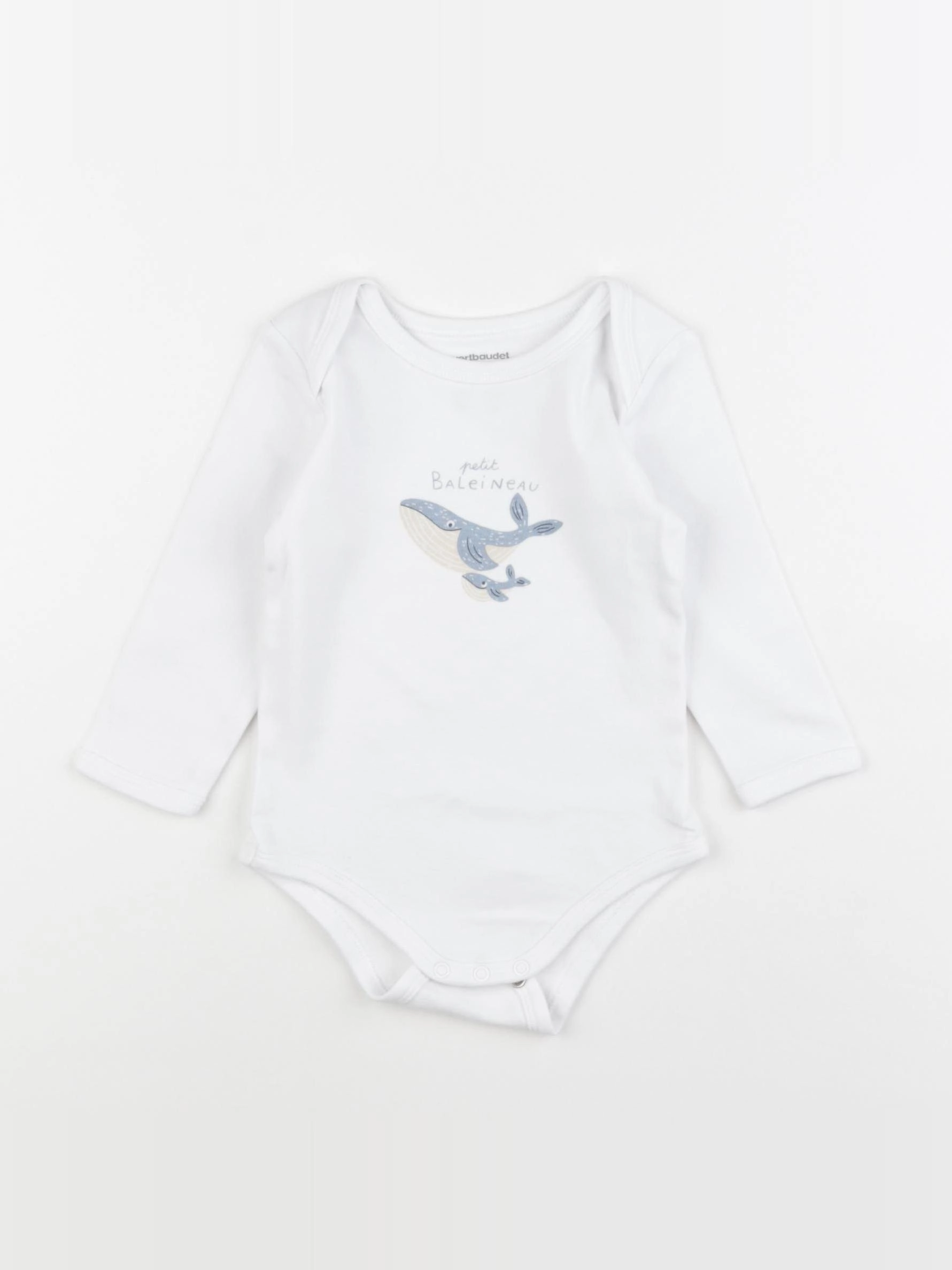 Vertbaudet - body blanc - 18 mois