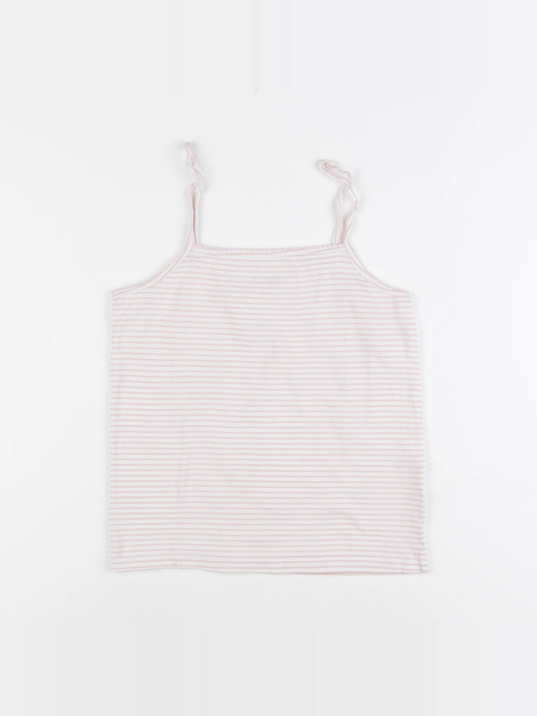 Vertbaudet - maillot de corps blanc, rose - 10 ans