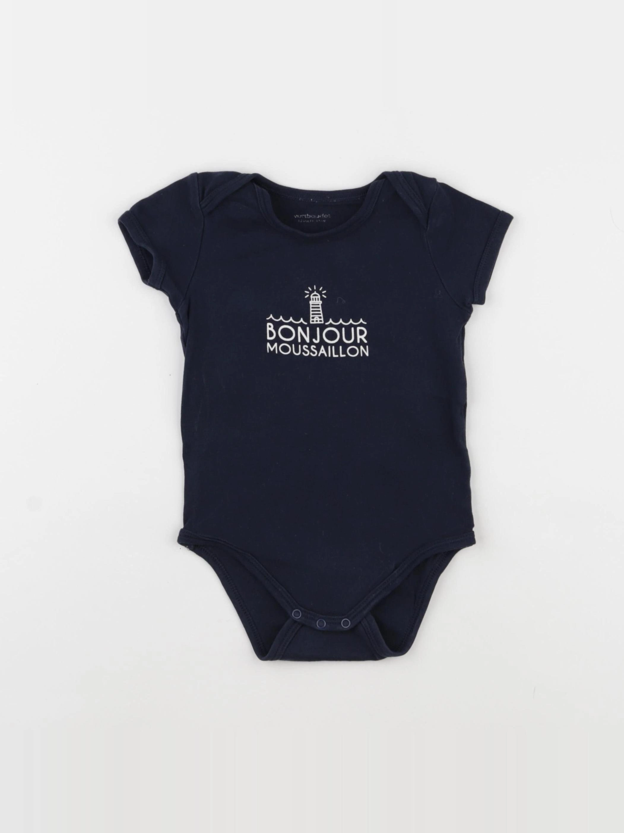 Vertbaudet - body bleu - 18 mois