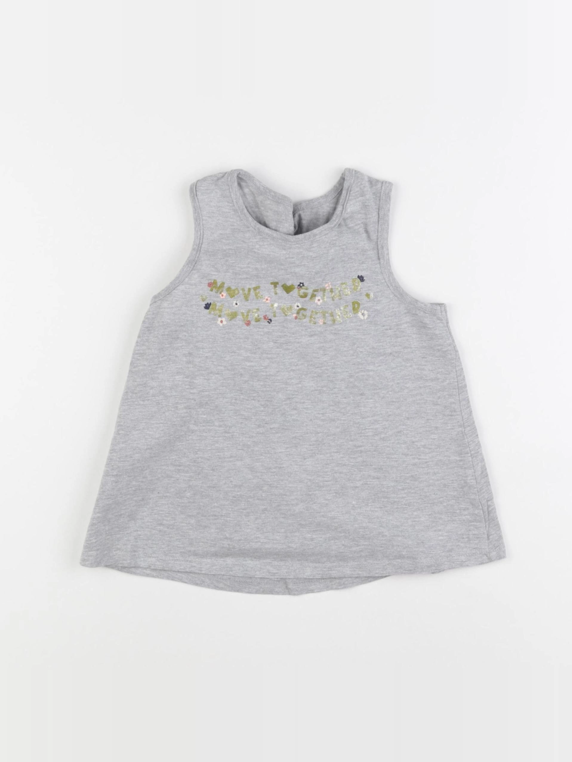 Vertbaudet - débardeur gris - 5 ans