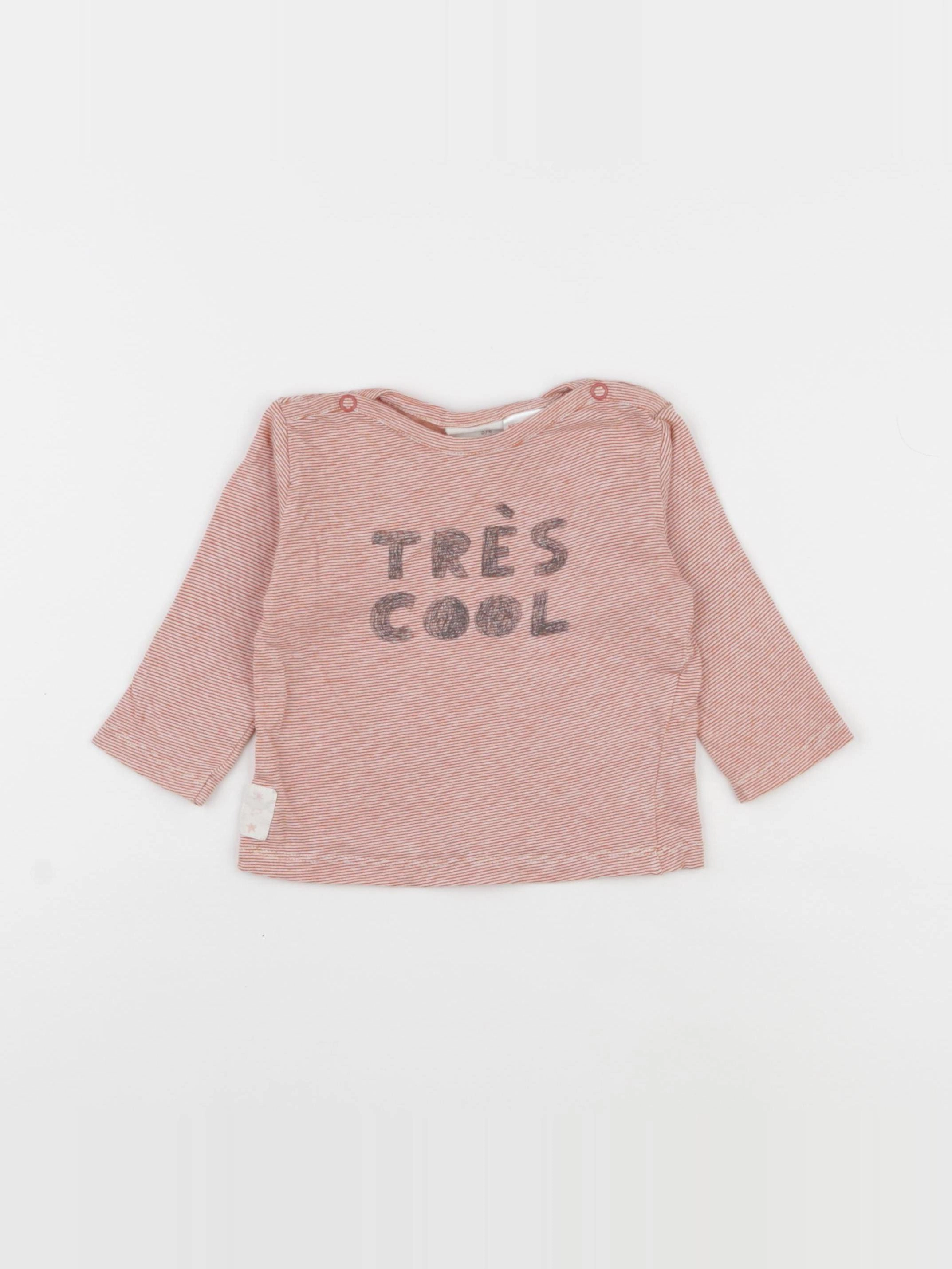 Zara - tee-shirt rouge - 3/6 mois
