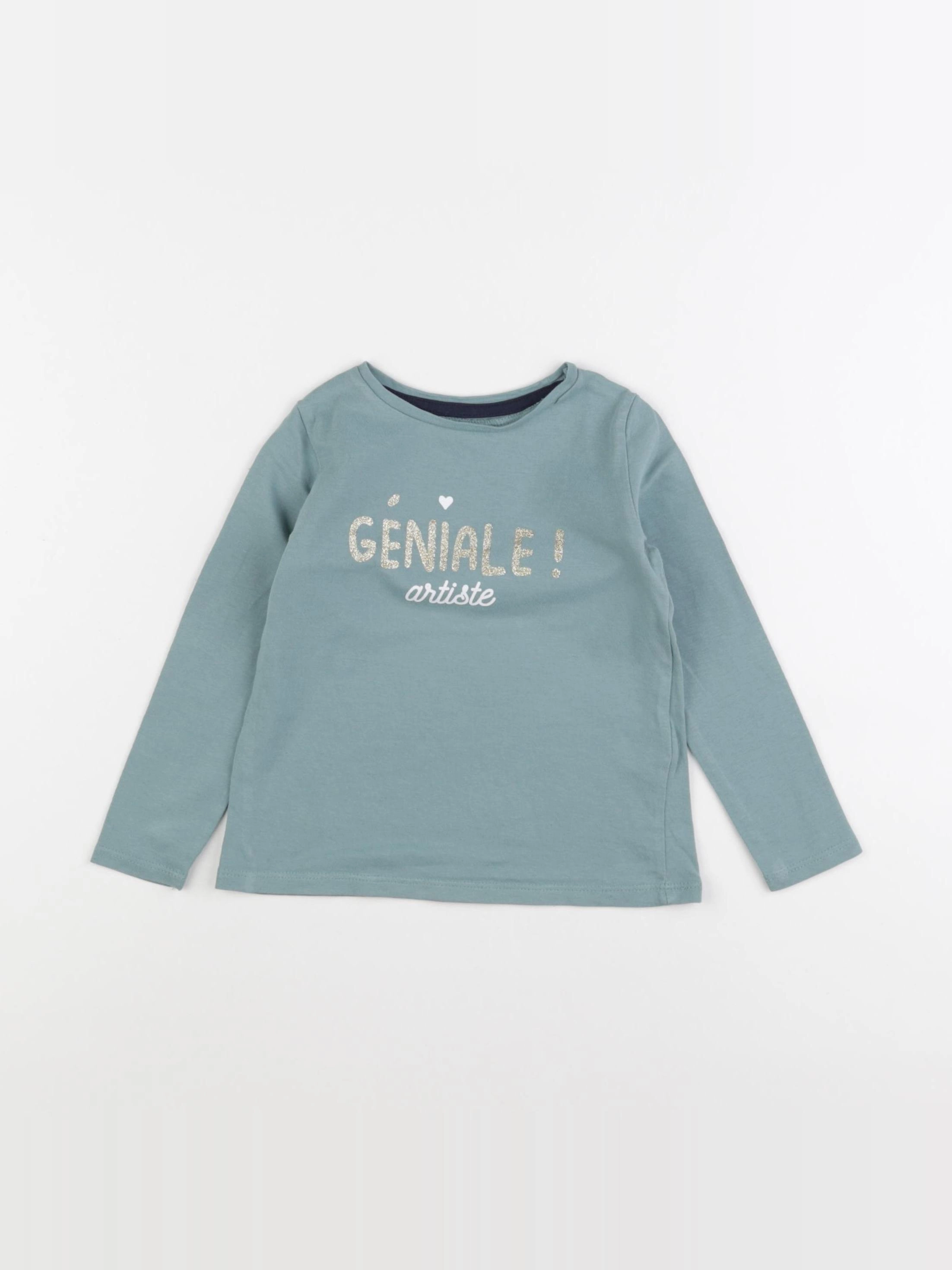 Vertbaudet - tee-shirt vert - 3 ans