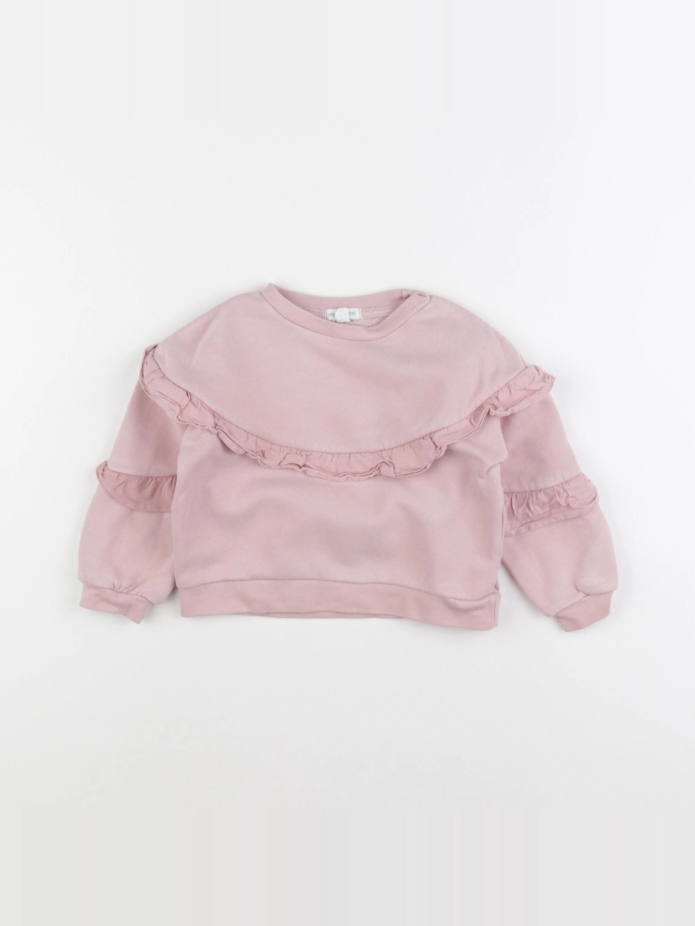 Vertbaudet - sweat rose - 2 ans