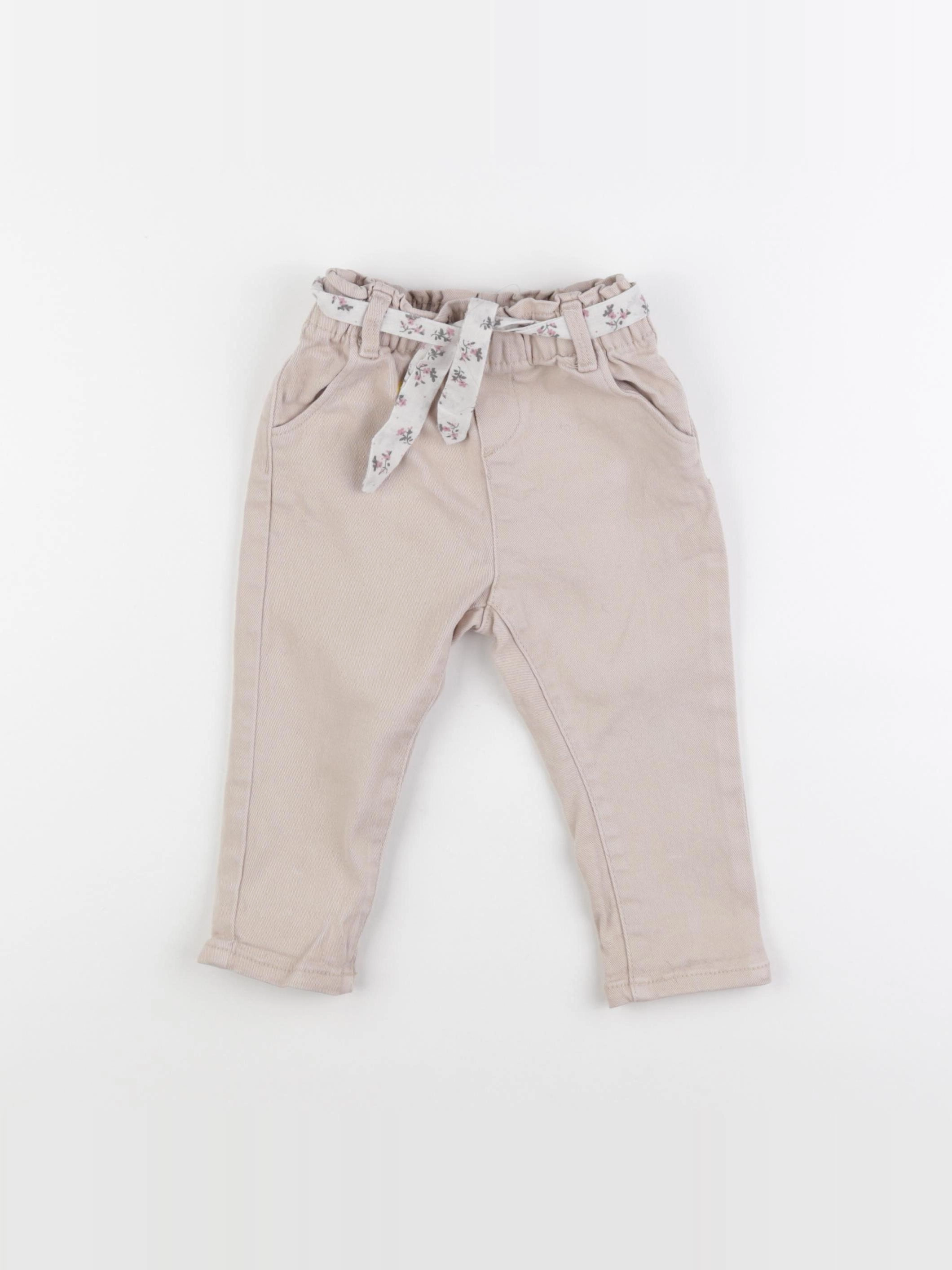 Vertbaudet - jean beige - 18 mois