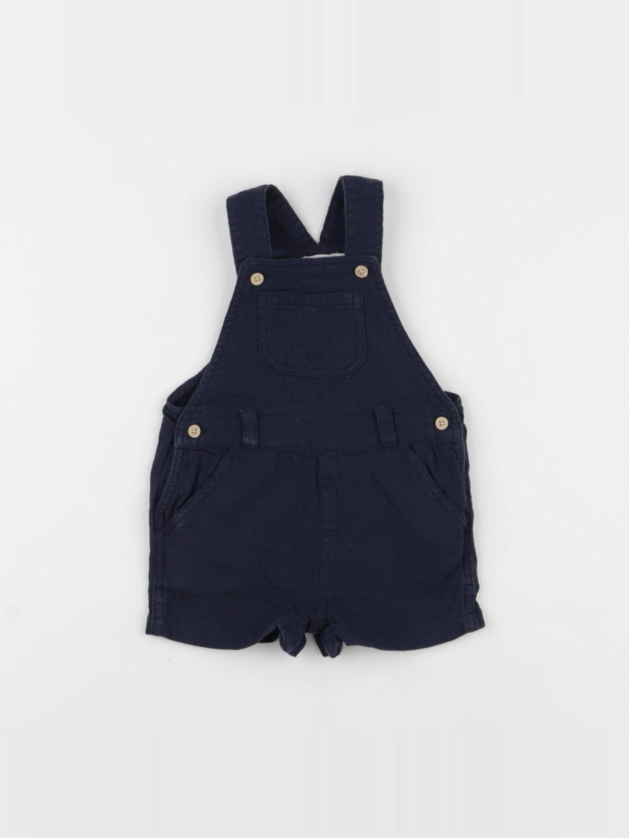 Petit Bateau - salopette bleu - 6 mois
